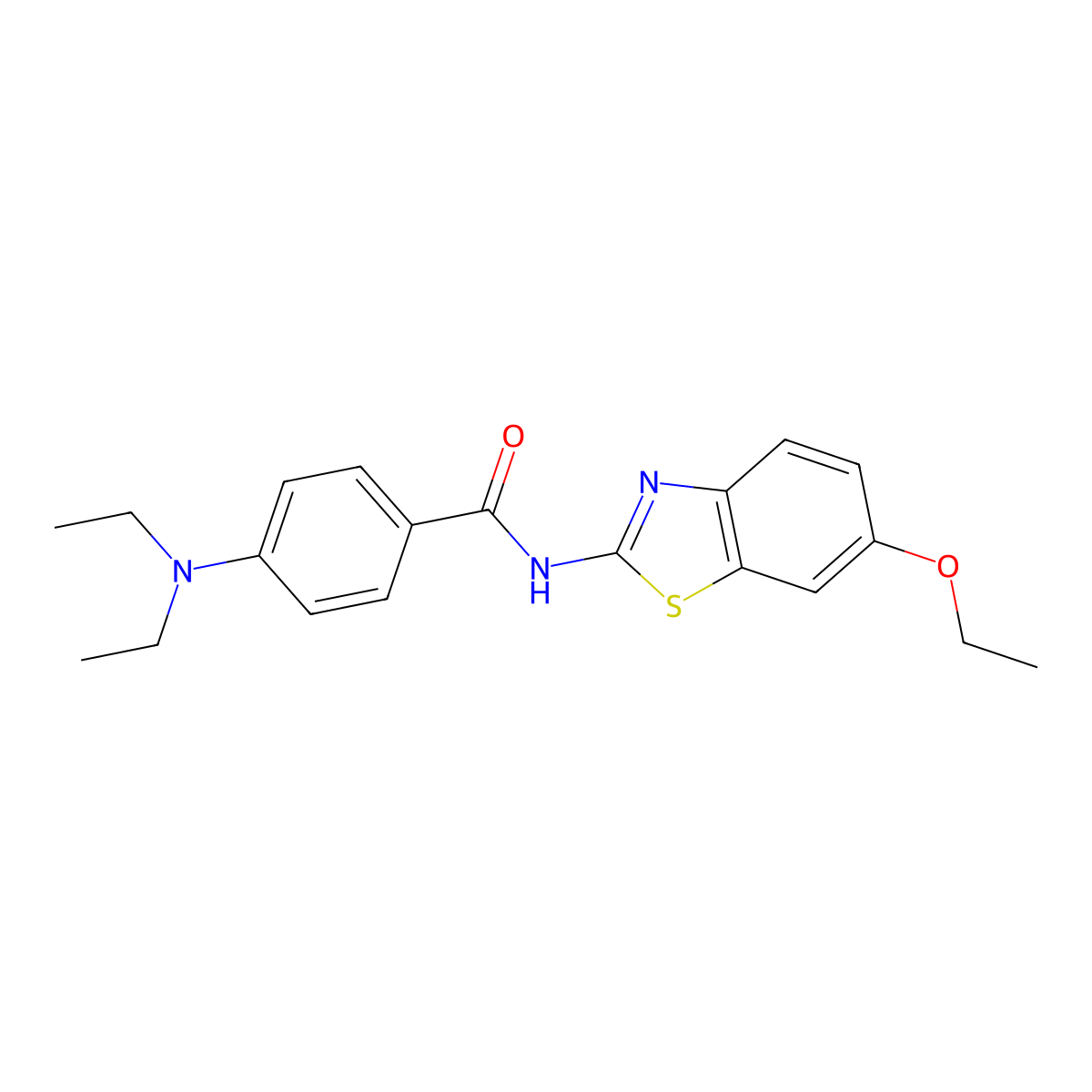 4-(diethylamino)-N-(6-ethoxy-1,3-benzothiazol-2-yl)benzamide molecular structure, CAS 477492-66-3