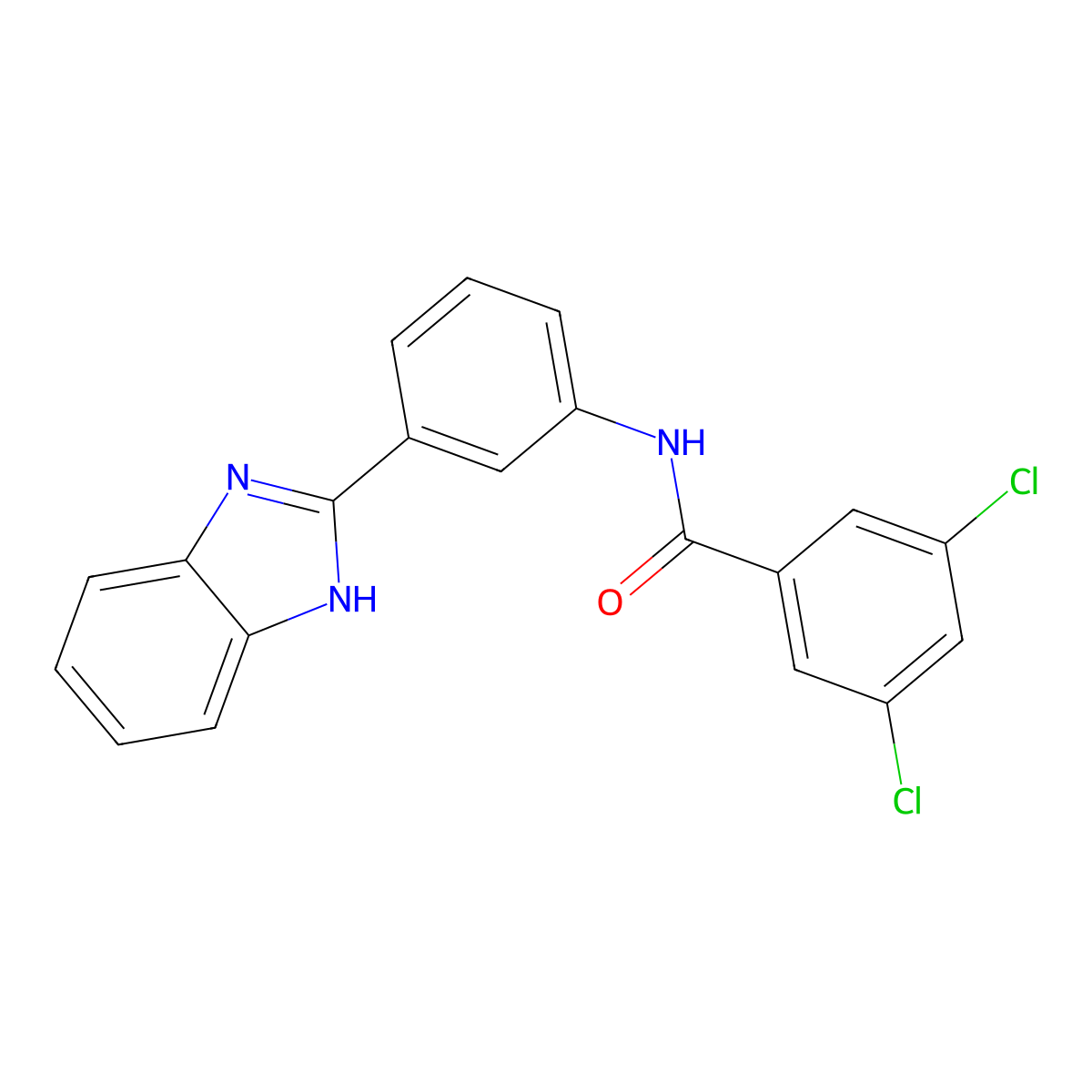 N-[3-(1H-benzimidazol-2-yl)phenyl]-3,5-dichlorobenzamide molecular structure, CAS 477493-10-0