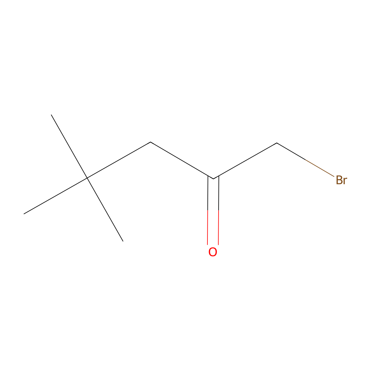 1-Bromo-4,4-dimethylpentan-2-one molecular structure, CAS 4775-69-3
