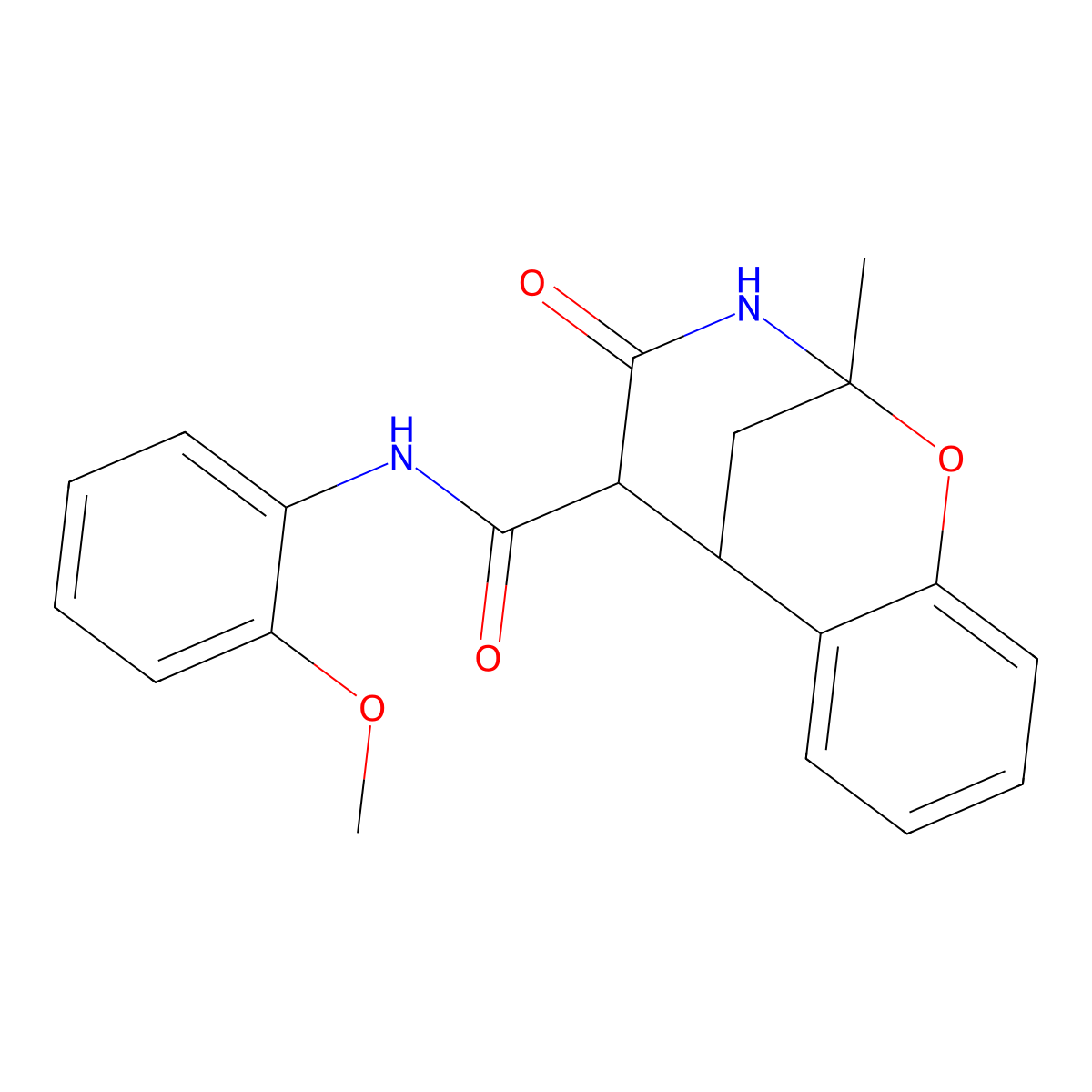 N-(2-methoxyphenyl)-2-methyl-4-oxo-3,4,5,6-tetrahydro-2H-2,6-methanobenzo[g][1,3]oxazocine-5-carboxamide molecular structure, CAS 477525-17-0