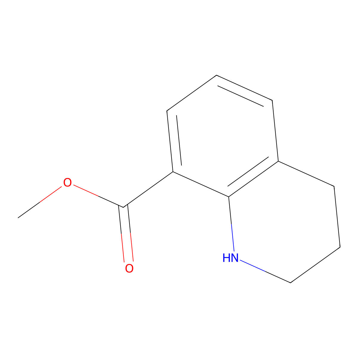 Methyl 1,2,3,4-tetrahydroquinoline-8-carboxylate molecular structure, CAS 477532-02-8