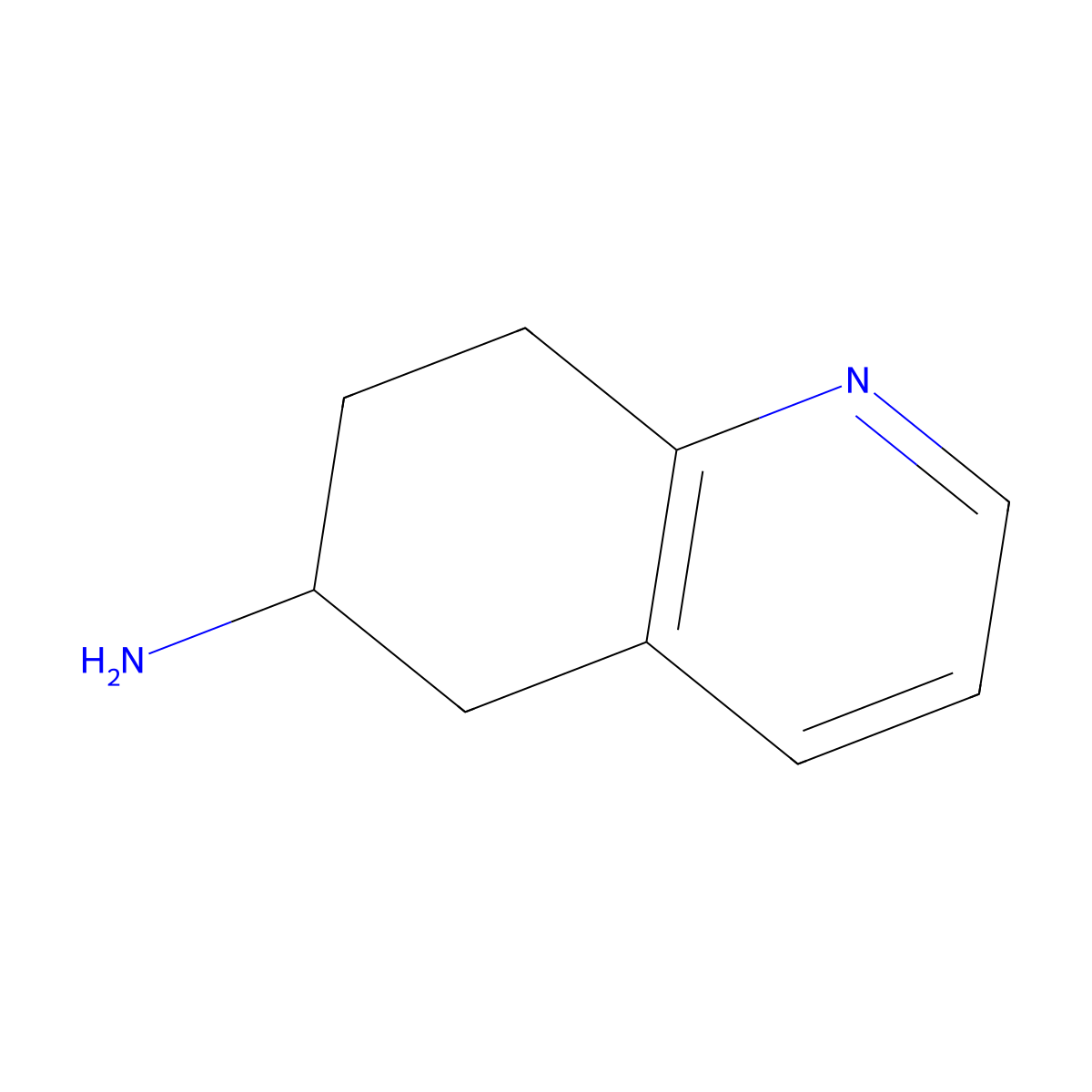 5,6,7,8-Tetrahydroquinolin-6-amine molecular structure, CAS 477532-03-9