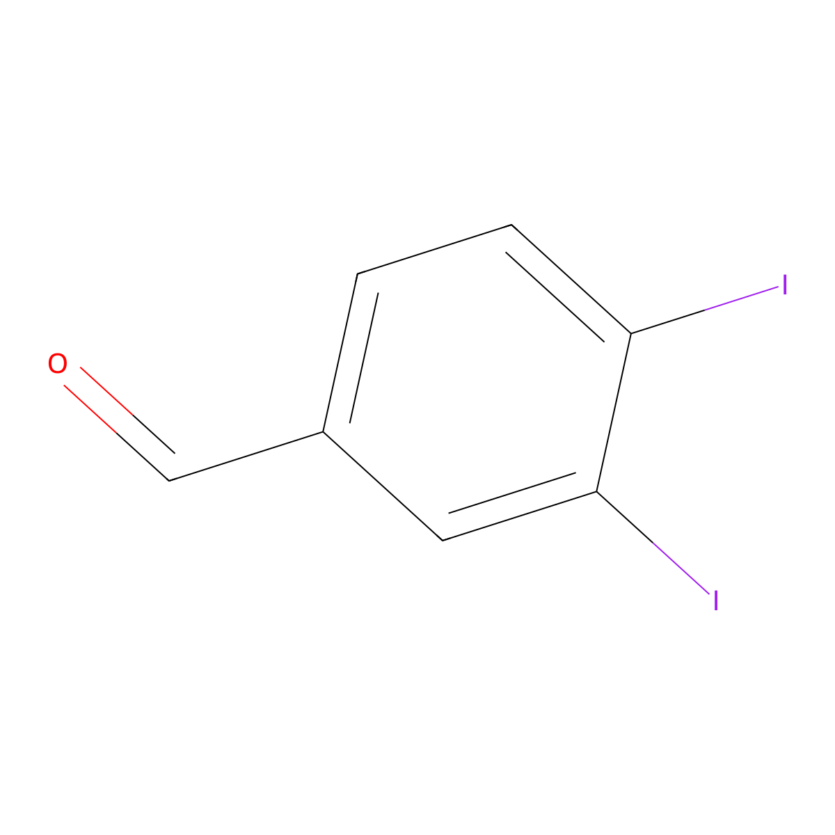 3,4-Diiodobenzaldehyde molecular structure, CAS 477534-94-4