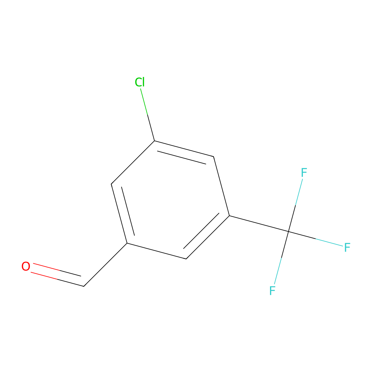3-Chloro-5-(trifluoromethyl)benzaldehyde molecular structure, CAS 477535-43-6