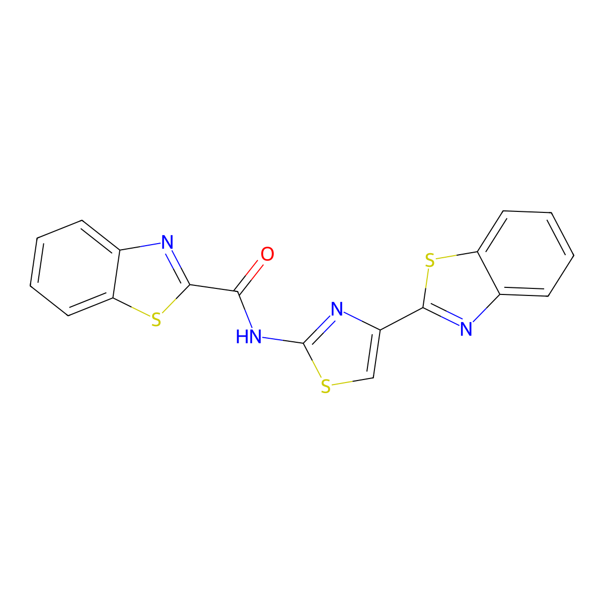 N-[4-(1,3-benzothiazol-2-yl)-1,3-thiazol-2-yl]-1,3-benzothiazole-2-carboxamide molecular structure, CAS 477535-88-9