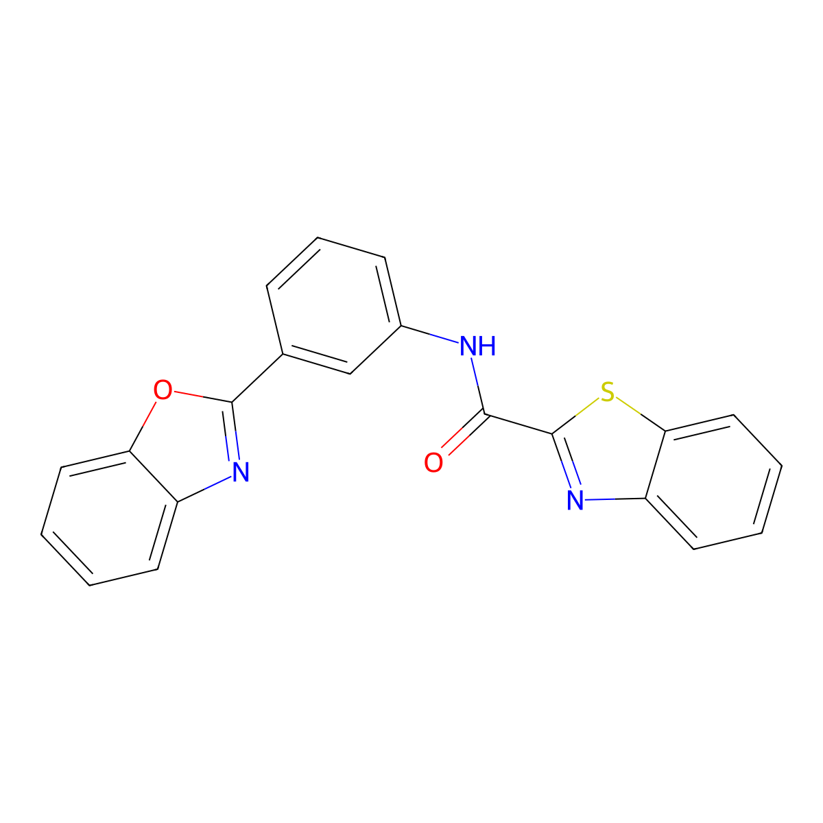 N-[3-(1,3-benzoxazol-2-yl)phenyl]-1,3-benzothiazole-2-carboxamide molecular structure, CAS 477536-21-3