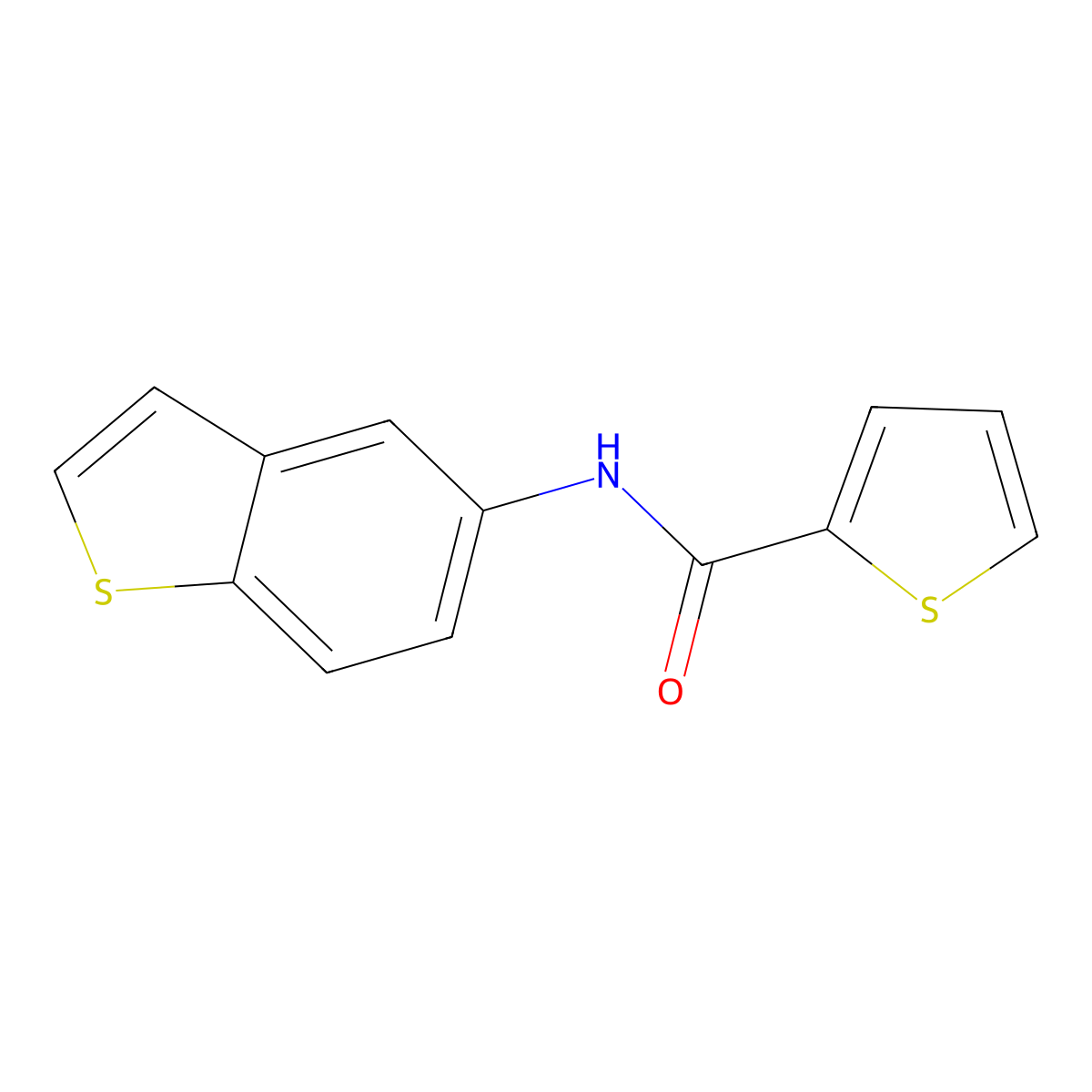 N-(1-benzothiophen-5-yl)thiophene-2-carboxamide molecular structure, CAS 477539-71-2
