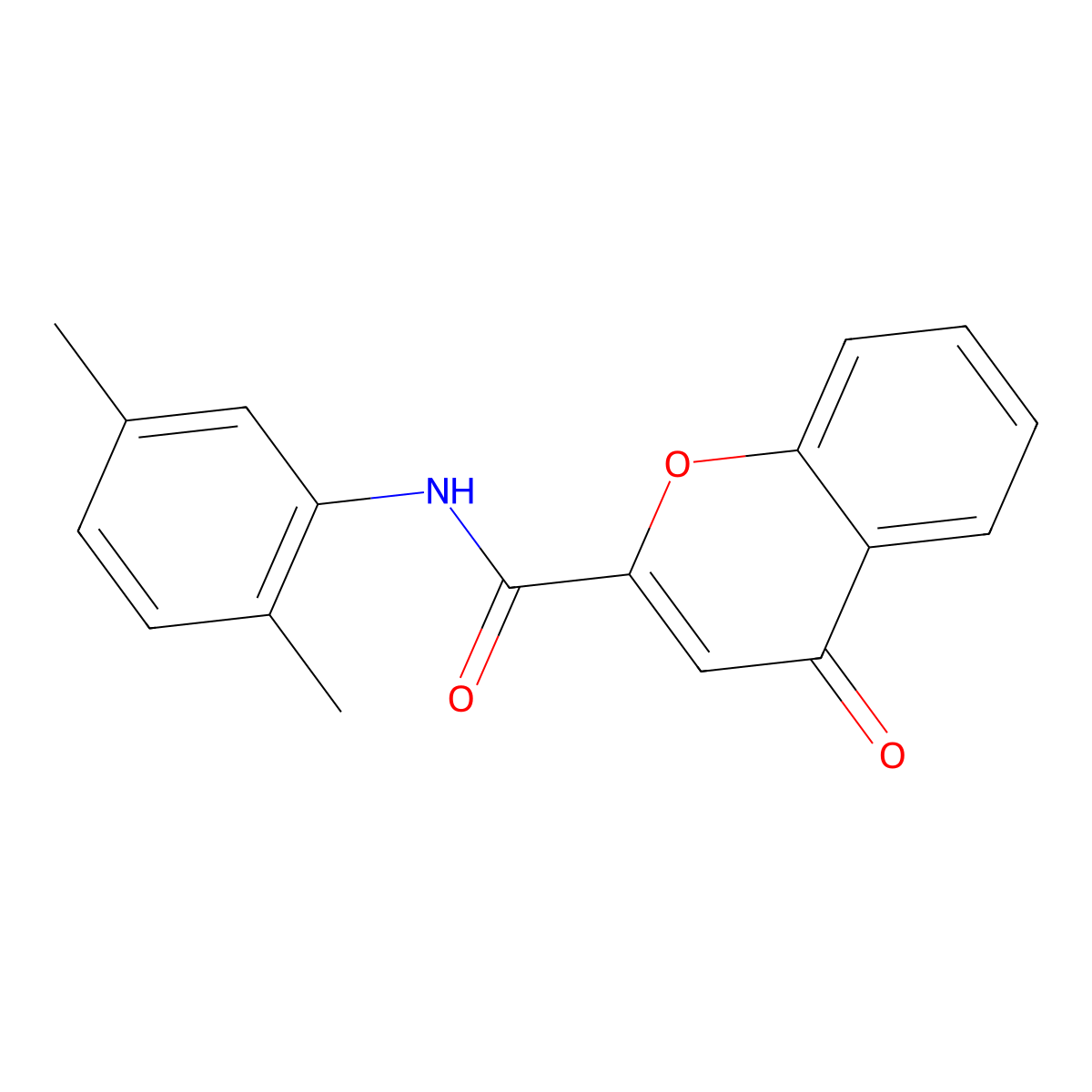 N-(2,5-dimethylphenyl)-4-oxo-4H-chromene-2-carboxamide molecular structure, CAS 477545-78-1