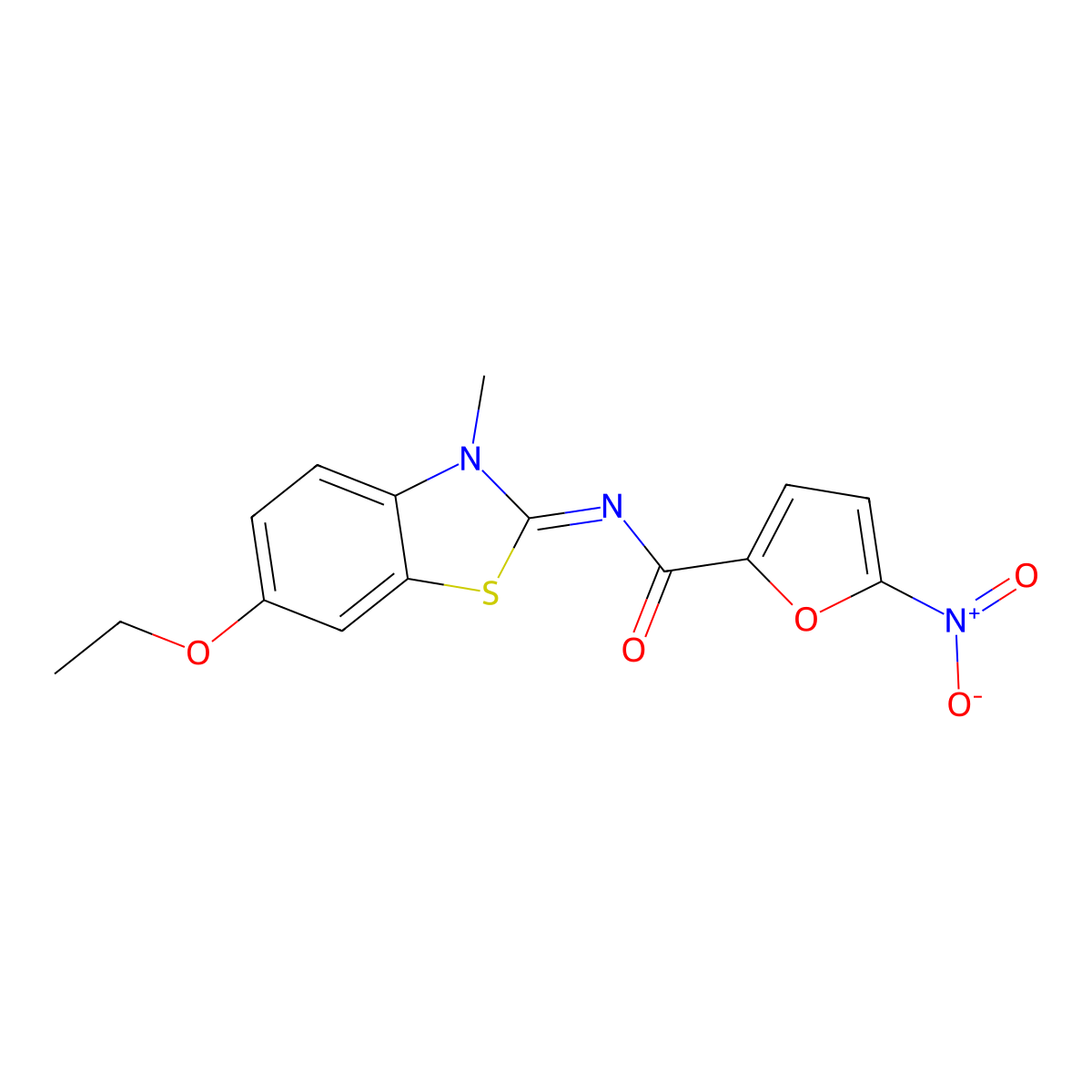 (Z)-N-(6-ethoxy-3-methylbenzo[d]thiazol-2(3H)-ylidene)-5-nitrofuran-2-carboxamide molecular structure, CAS 477546-56-8