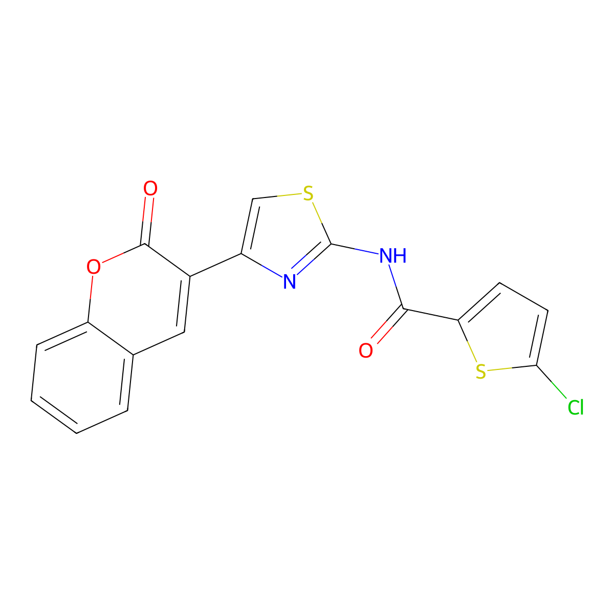 5-chloro-N-(4-(2-oxo-2H-chromen-3-yl)thiazol-2-yl)thiophene-2-carboxamide molecular structure, CAS 477547-19-6