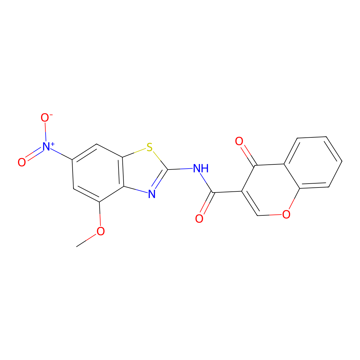 N-(4-methoxy-6-nitrobenzo[d]thiazol-2-yl)-4-oxo-4H-chromene-3-carboxamide molecular structure, CAS 477554-14-6