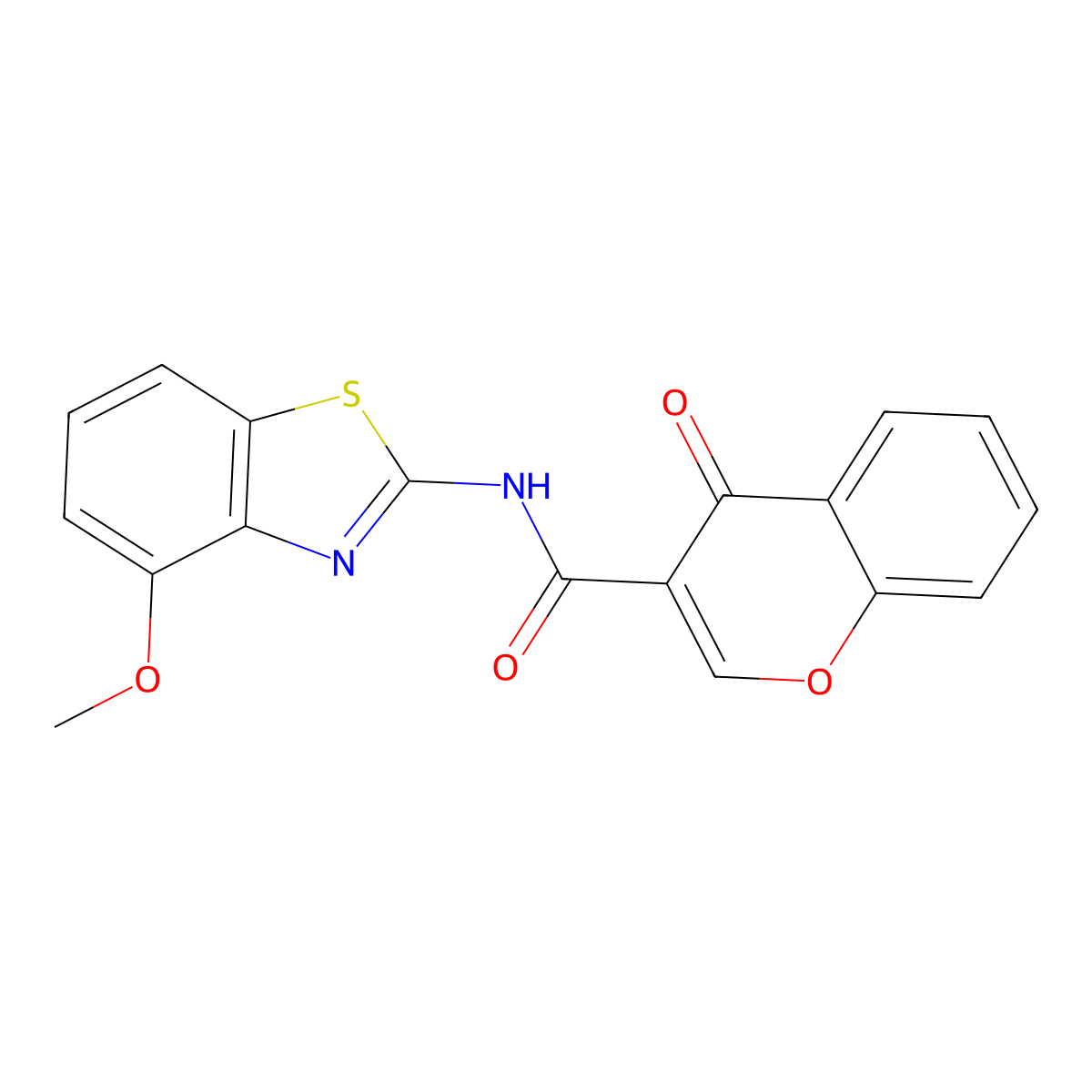 N-(4-methoxybenzo[d]thiazol-2-yl)-4-oxo-4H-chromene-3-carboxamide molecular structure, CAS 477554-78-2