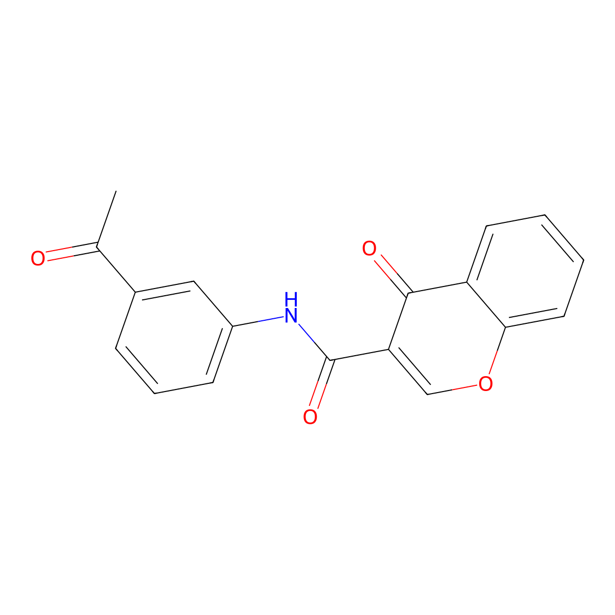 N-(3-acetylphenyl)-4-oxo-4H-chromene-3-carboxamide molecular structure, CAS 477555-28-5