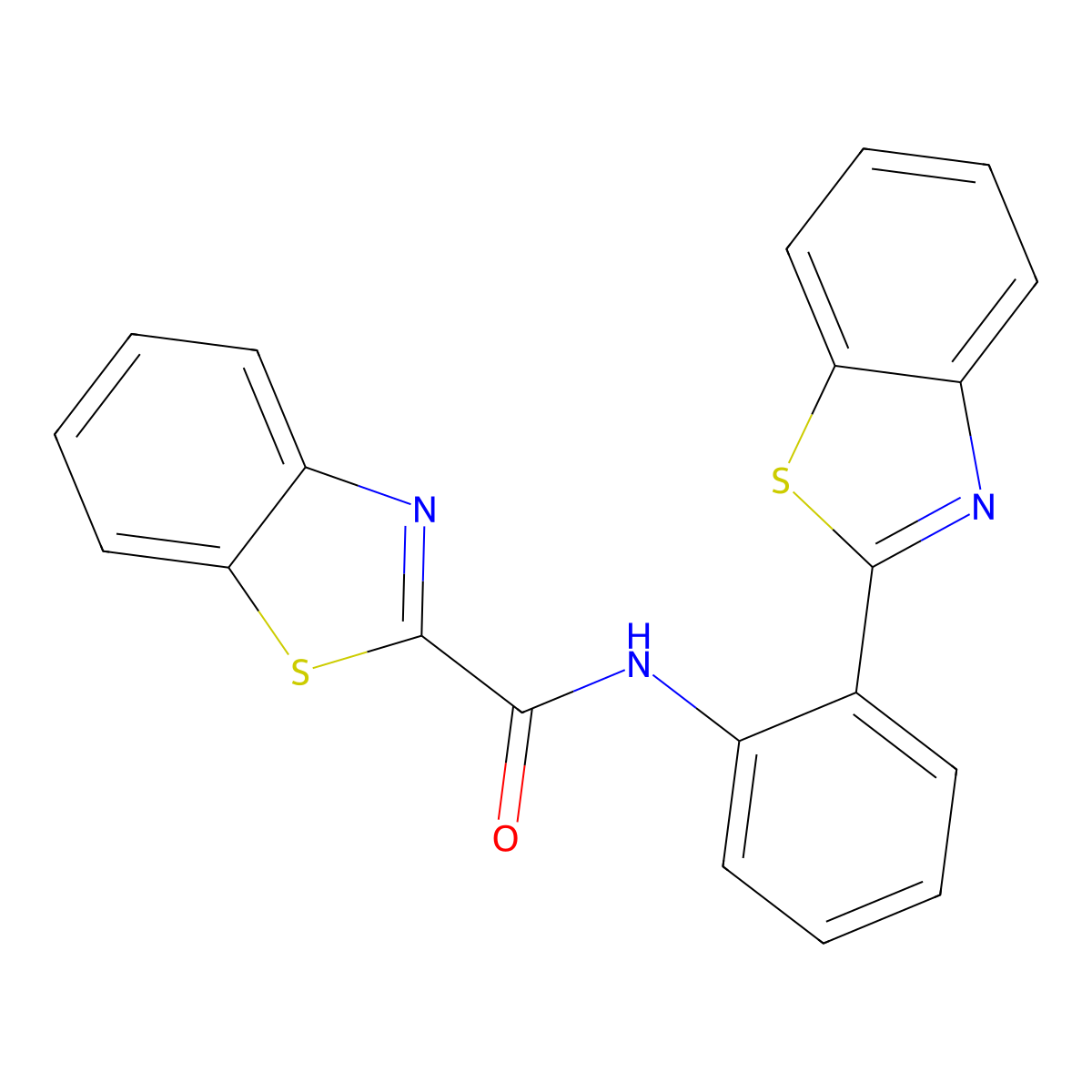 N-[2-(1,3-benzothiazol-2-yl)phenyl]-1,3-benzothiazole-2-carboxamide molecular structure, CAS 477569-65-6