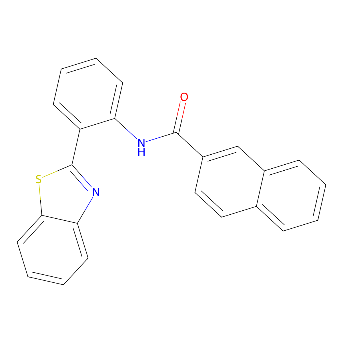 N-[2-(1,3-benzothiazol-2-yl)phenyl]naphthalene-2-carboxamide molecular structure, CAS 477569-66-7