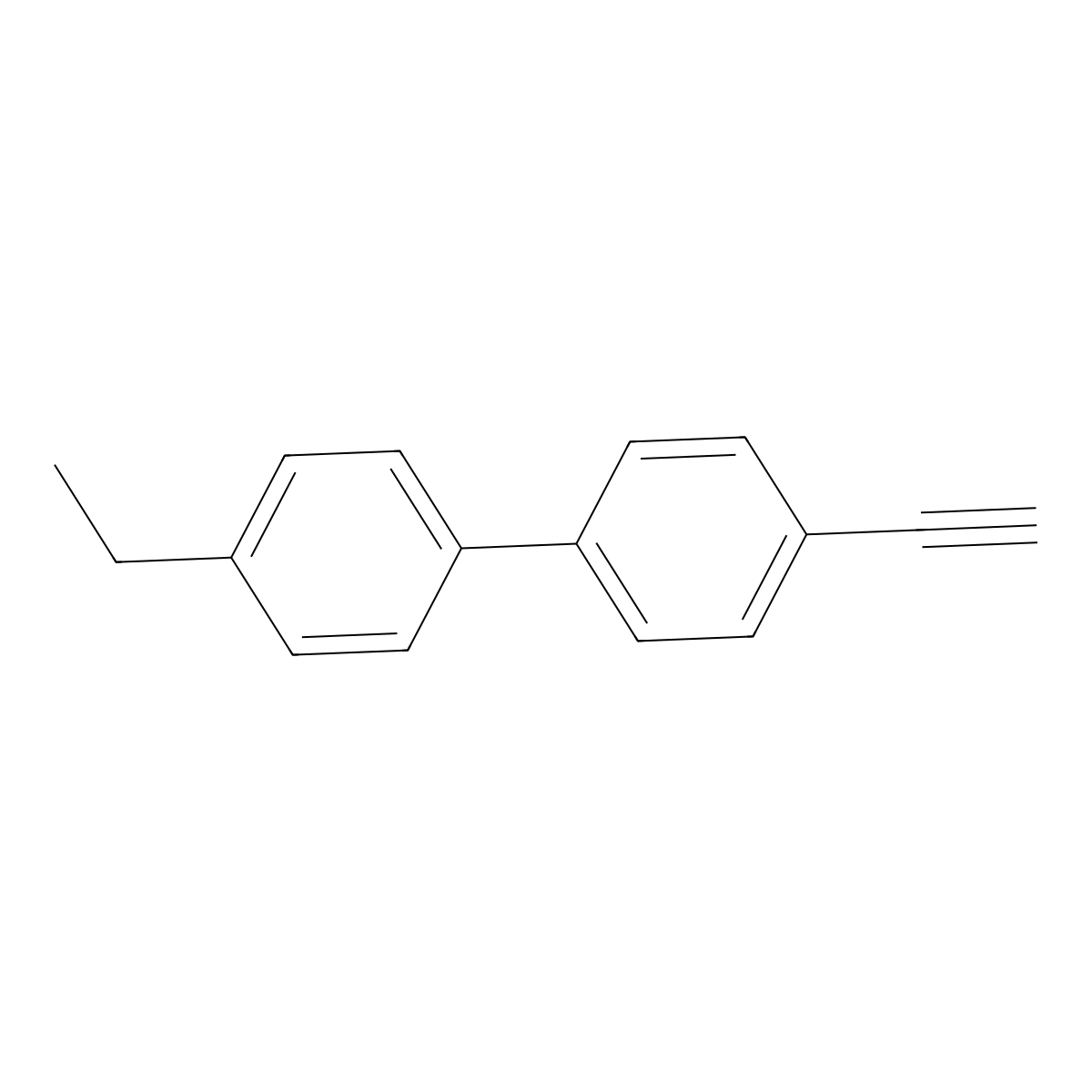 4-Ethyl-4'-ethynyl-1,1'-biphenyl molecular structure, CAS 477587-89-6