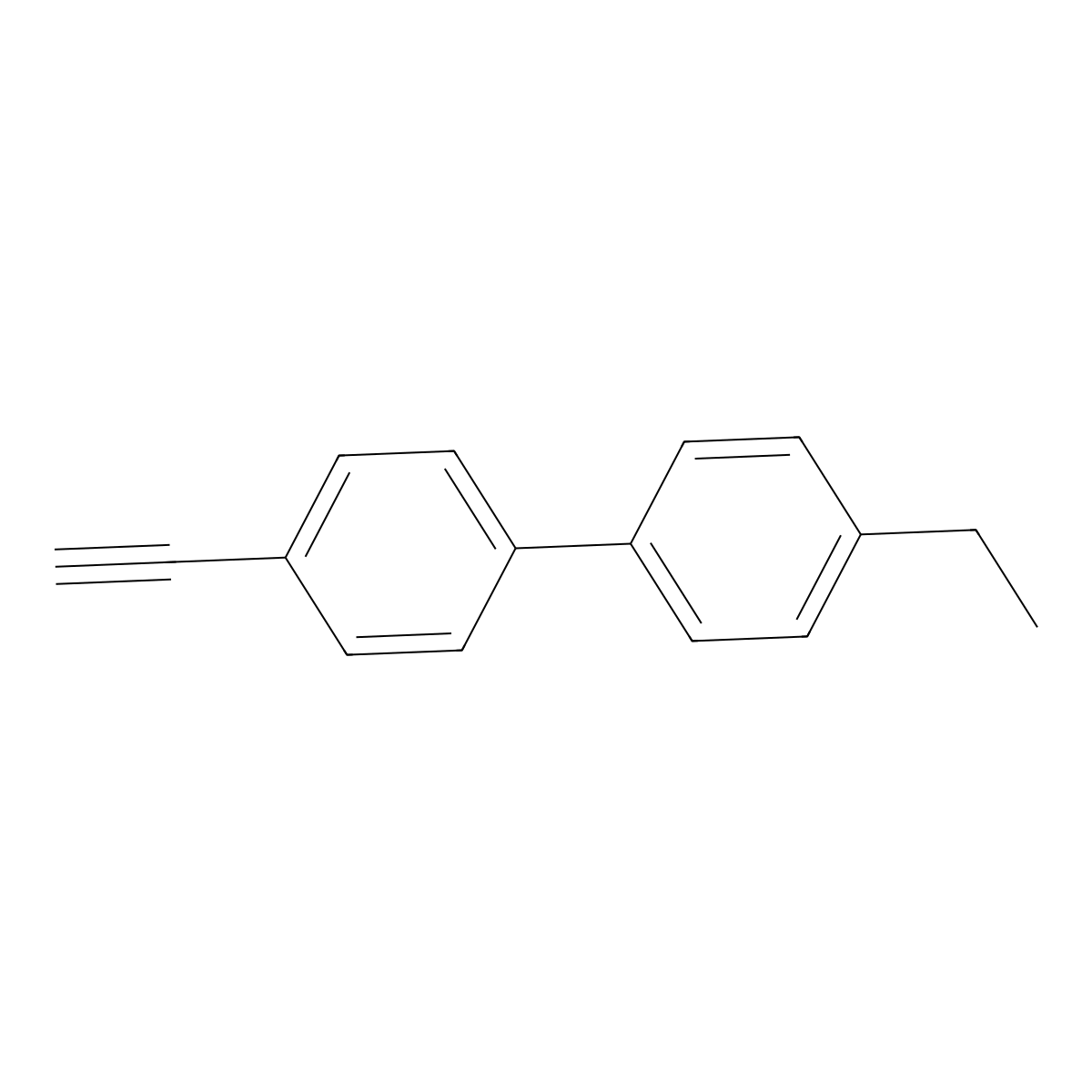 4-Ethyl-4'-ethynyl-1,1'-biphenyl molecular structure, CAS 477587-89-6
