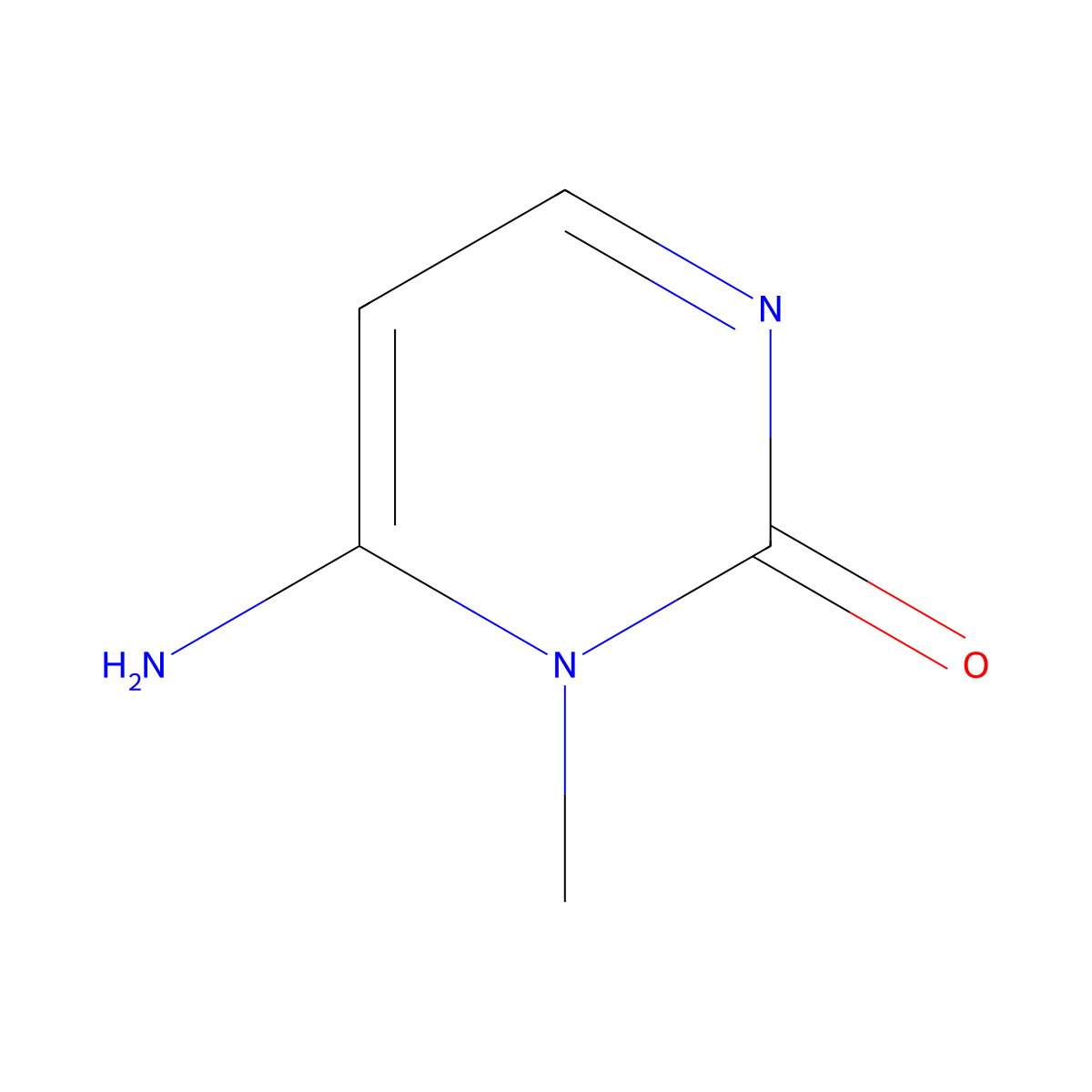 3-Methylcytosine molecular structure, CAS 4776-08-3