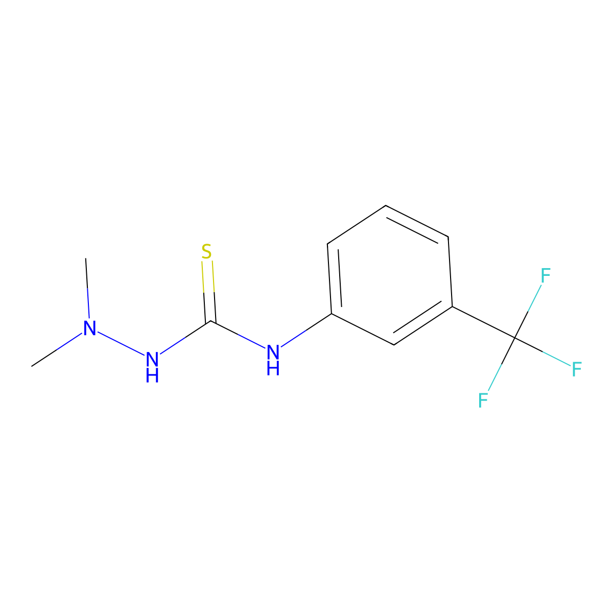 1-(Dimethylamino)-3-[3-(trifluoromethyl)phenyl]thiourea molecular structure, CAS 4776-26-5