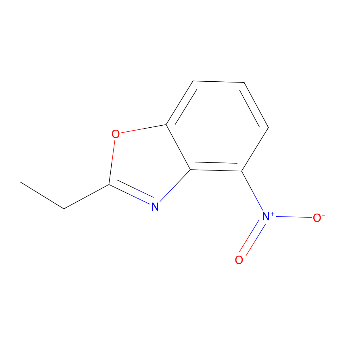 2-Ethyl-4-nitro-1,3-benzoxazole molecular structure, CAS 477603-34-2