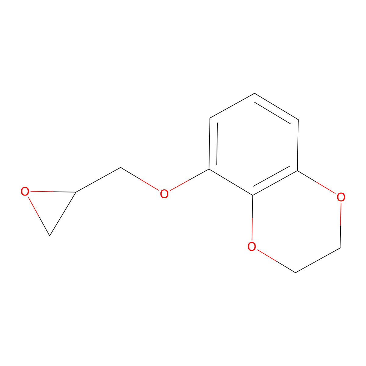 5-(Oxiran-2-ylmethoxy)-2,3-dihydro-1,4-benzodioxine molecular structure, CAS 4777-19-9