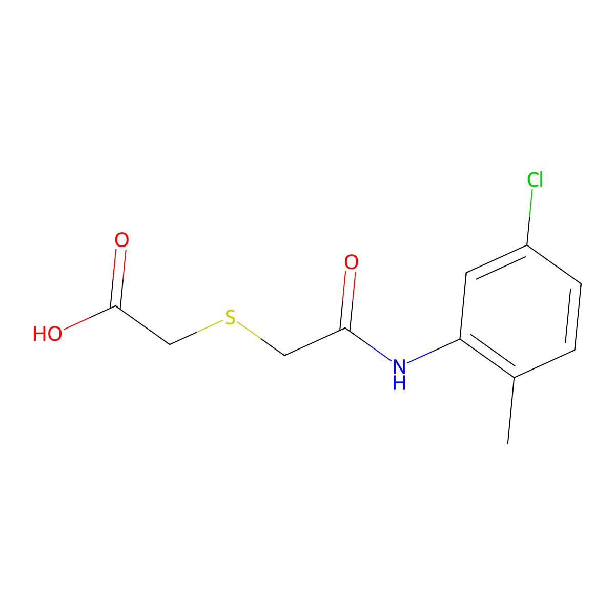 2-[2-(5-Chloro-2-methylanilino)-2-oxoethyl]sulfanylacetic acid molecular structure, CAS 4777-53-1