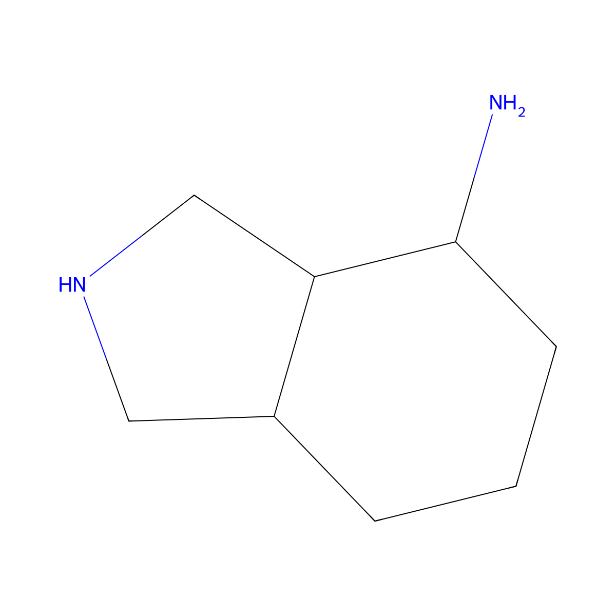 Octahydro-1H-isoindol-4-amine molecular structure, CAS 477700-49-5