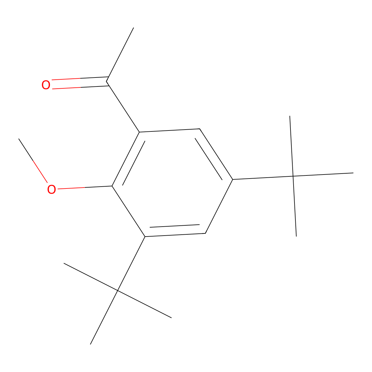 1-[3,5-Bis(1,1-dimethylethyl)-2-methoxyphenyl]ethanone molecular structure, CAS 477705-45-6
