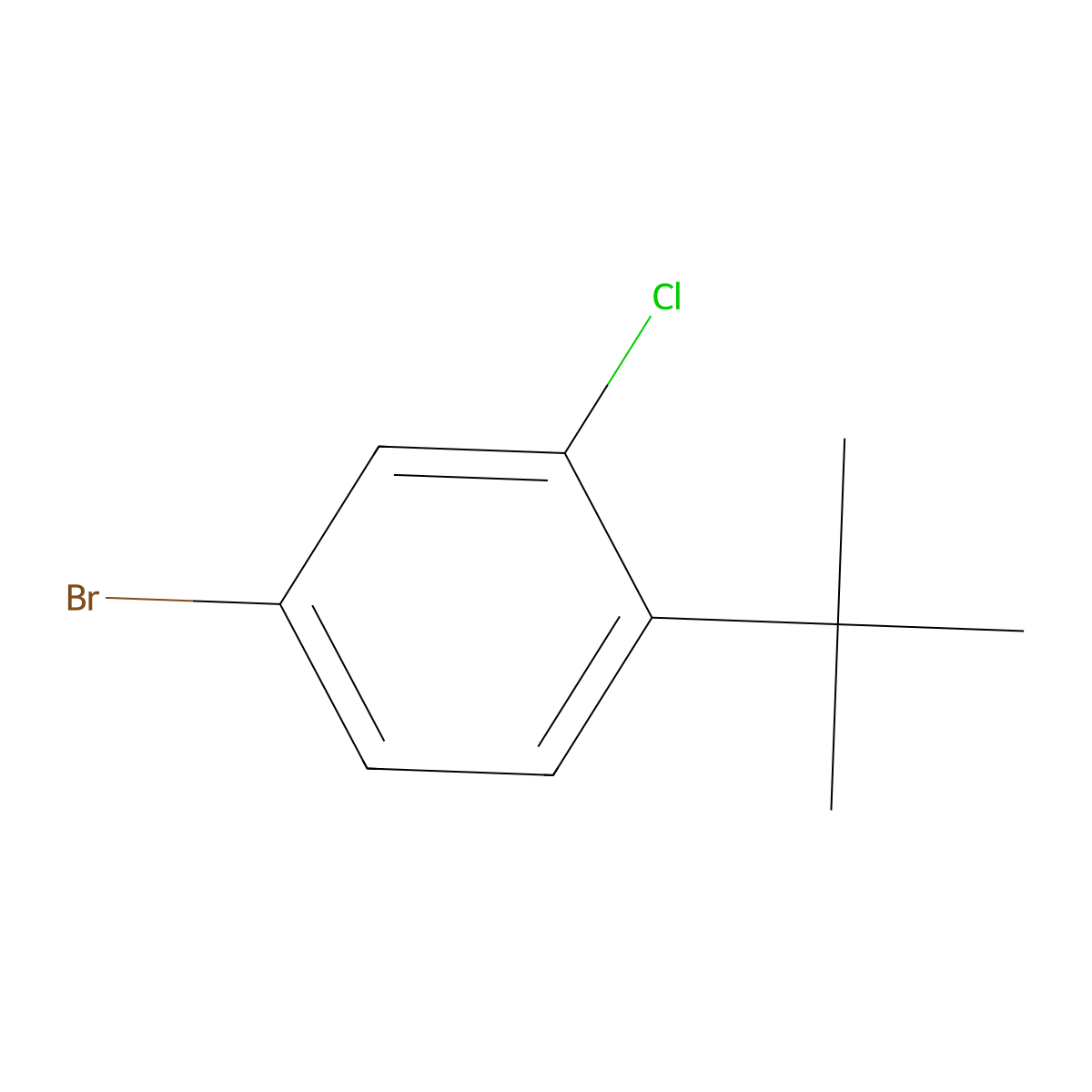 4-Bromo-1-tert-butyl-2-chlorobenzene molecular structure, CAS 477720-72-2