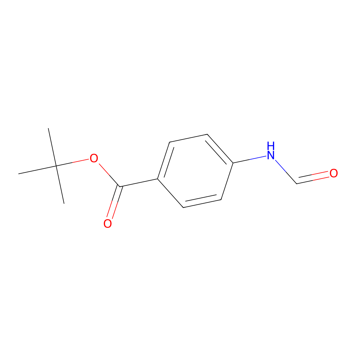 tert-Butyl 4-formamidobenzoate molecular structure, CAS 477721-50-9