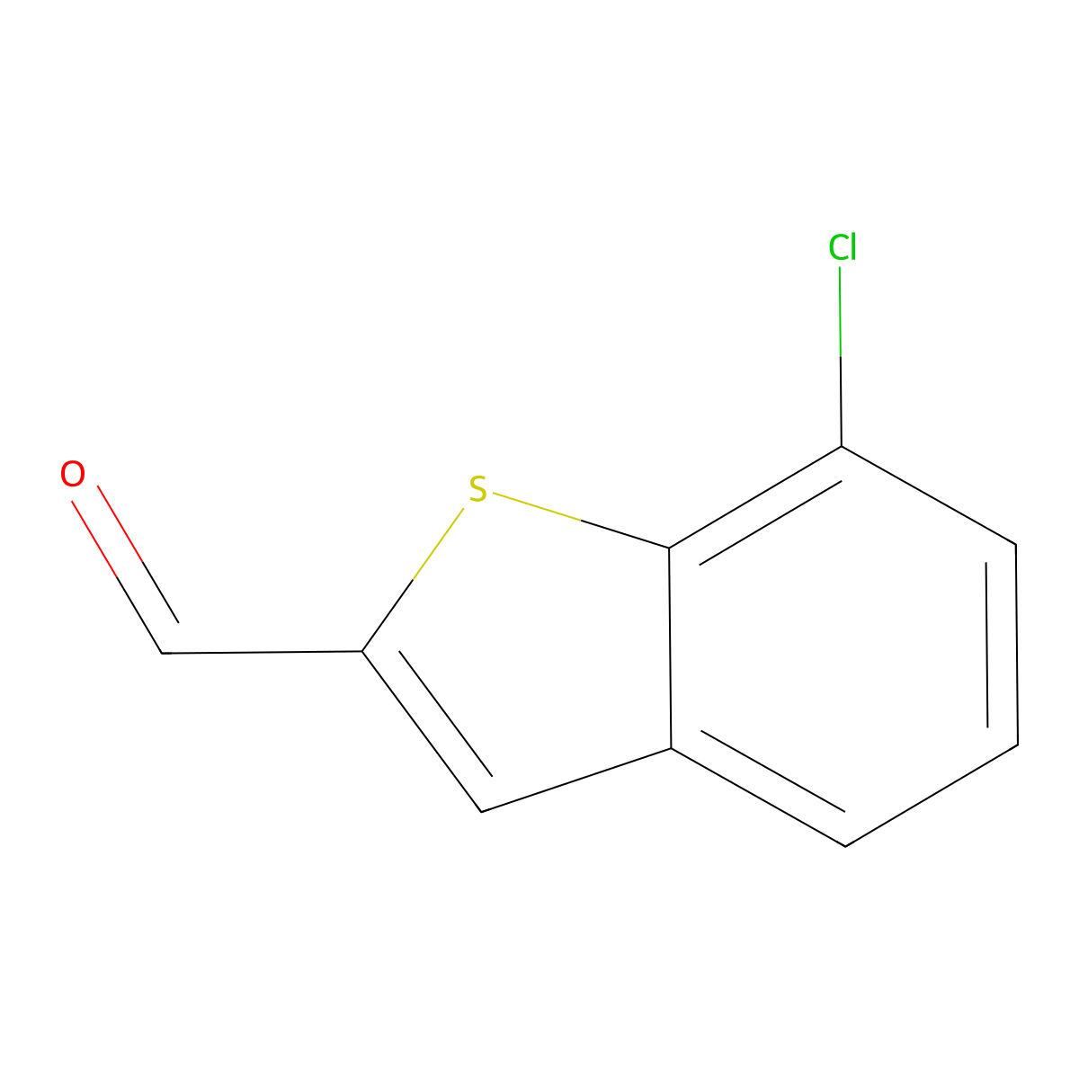 7-Chlorobenzo[b]thiophene-2-carbaldehyde molecular structure, CAS 477735-67-4