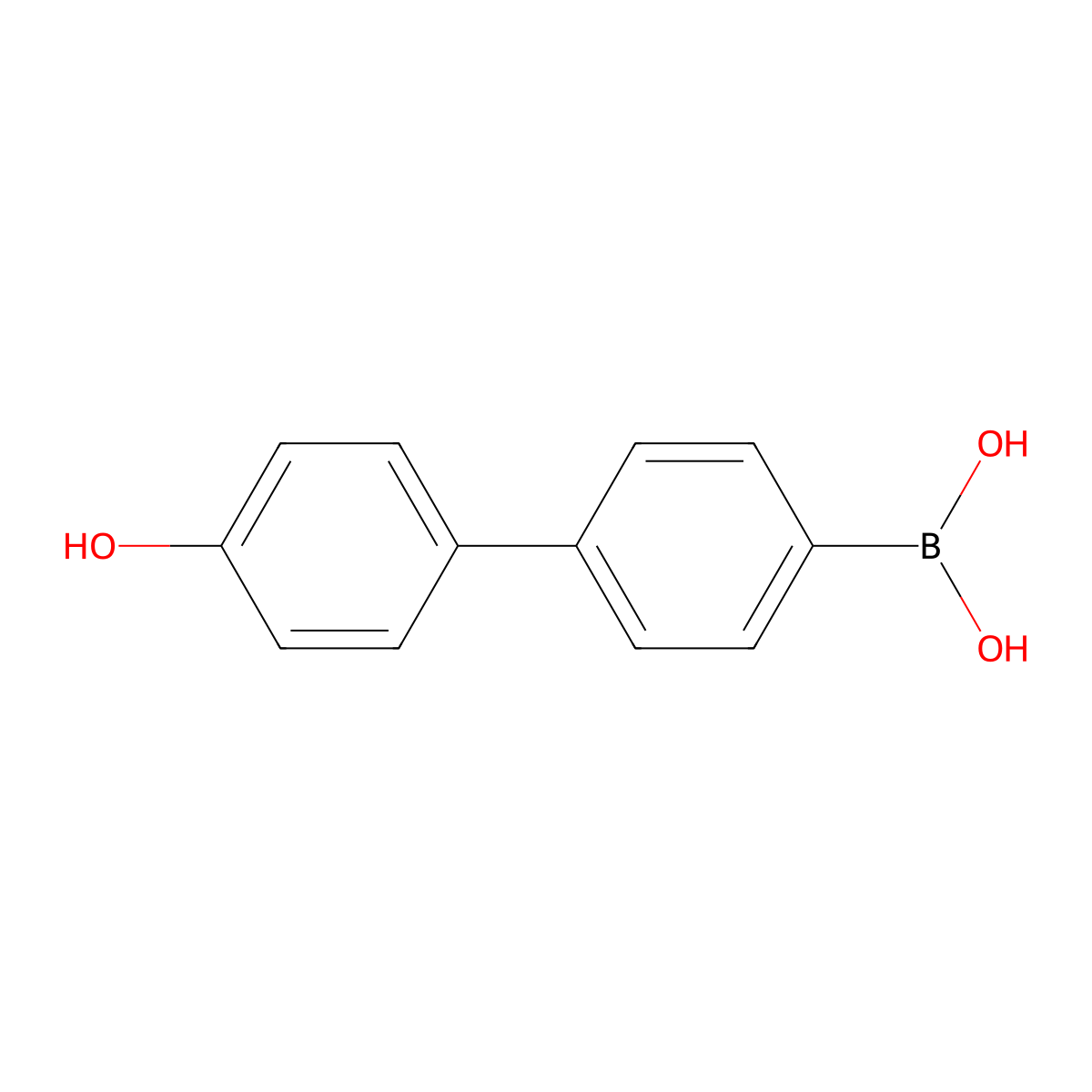 4-(4-Hydroxyphenyl)phenylboronic acid molecular structure, CAS 477760-86-4