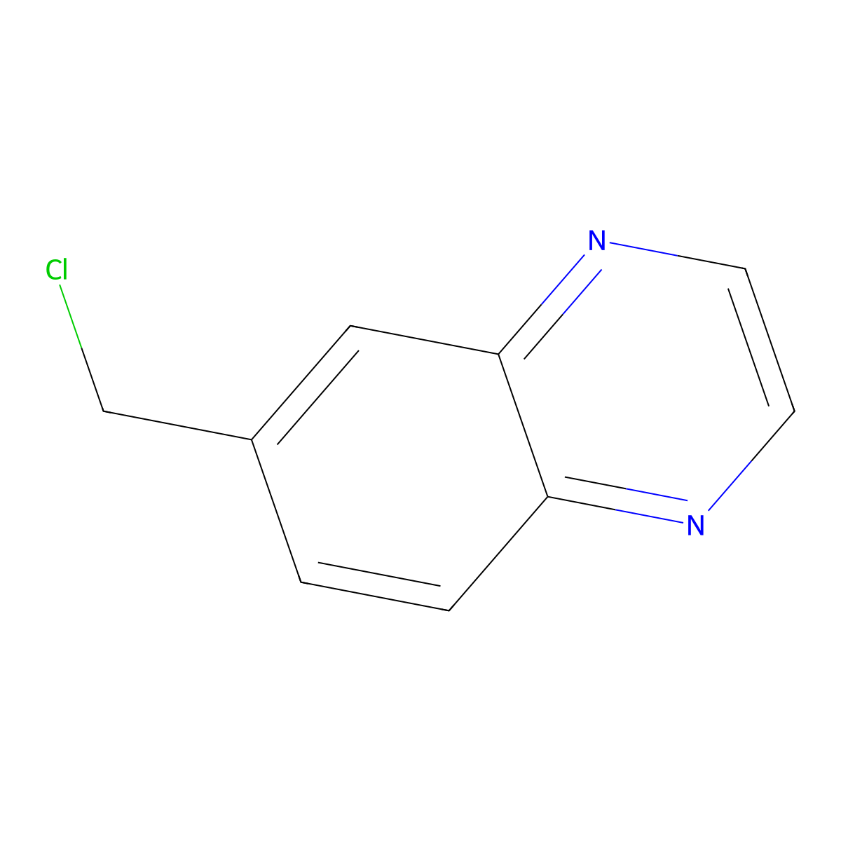 6-(Chloromethyl)quinoxaline molecular structure, CAS 477776-17-3
