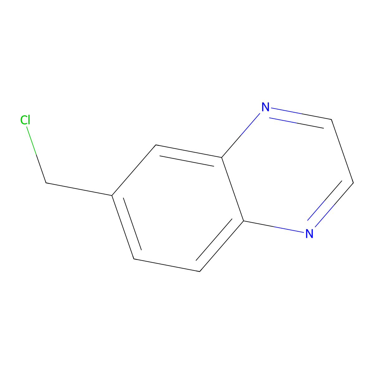 6-(Chloromethyl)quinoxaline molecular structure, CAS 477776-17-3