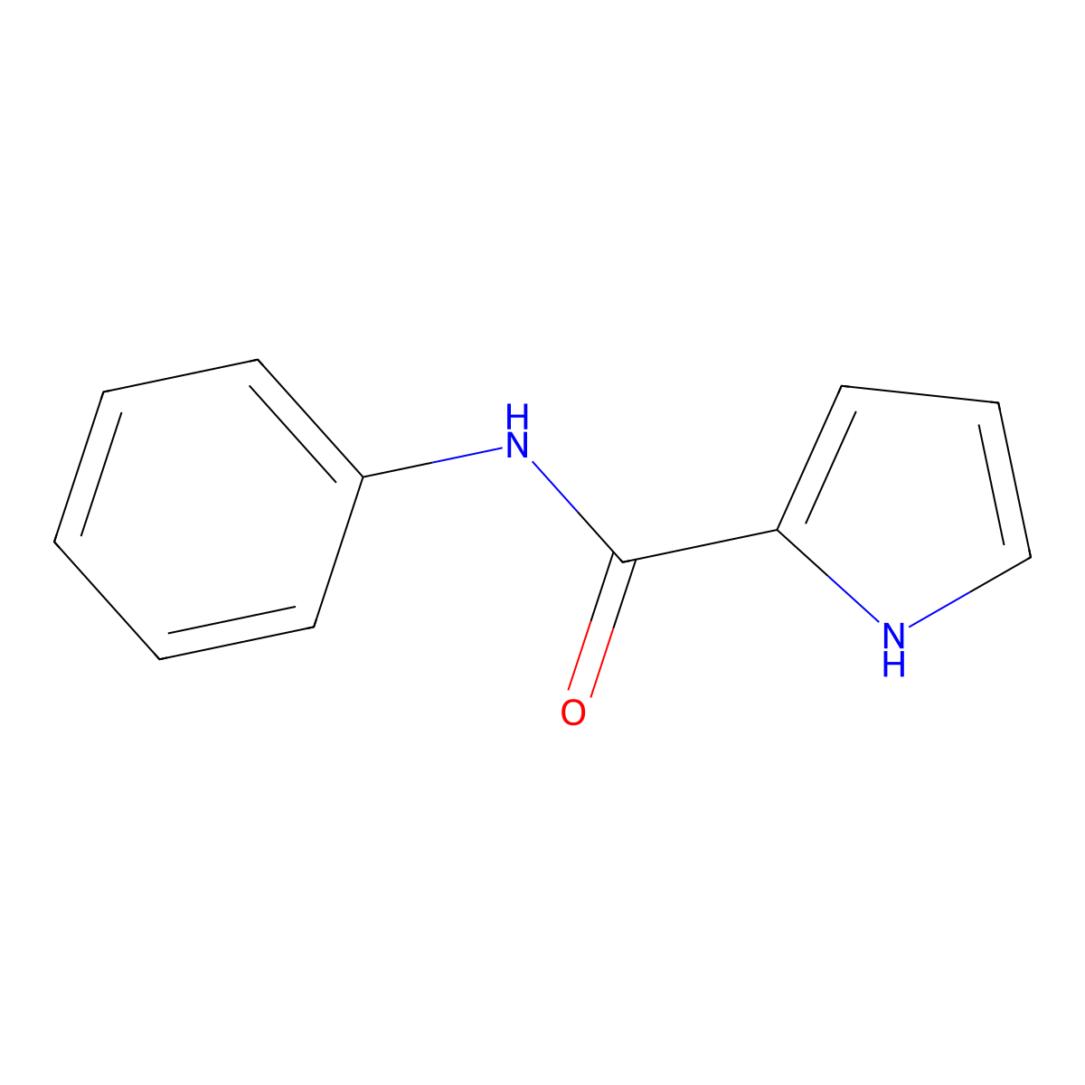 N-phenyl-1H-pyrrole-2-carboxamide molecular structure, CAS 4778-75-0