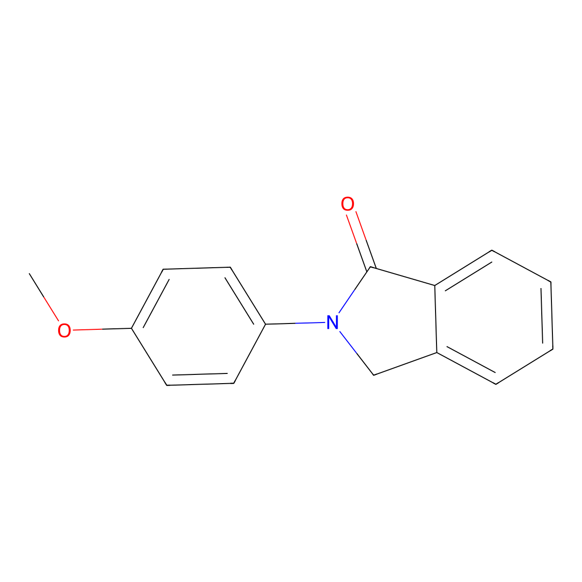 2-(4-Methoxy-phenyl)-2,3-dihydro-isoindol-1-one molecular structure, CAS 4778-82-9