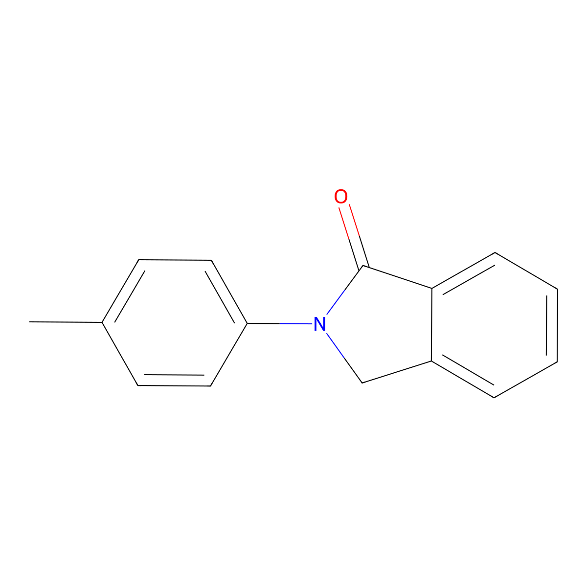 2-(4-Methylphenyl)isoindolin-1-one molecular structure, CAS 4778-84-1