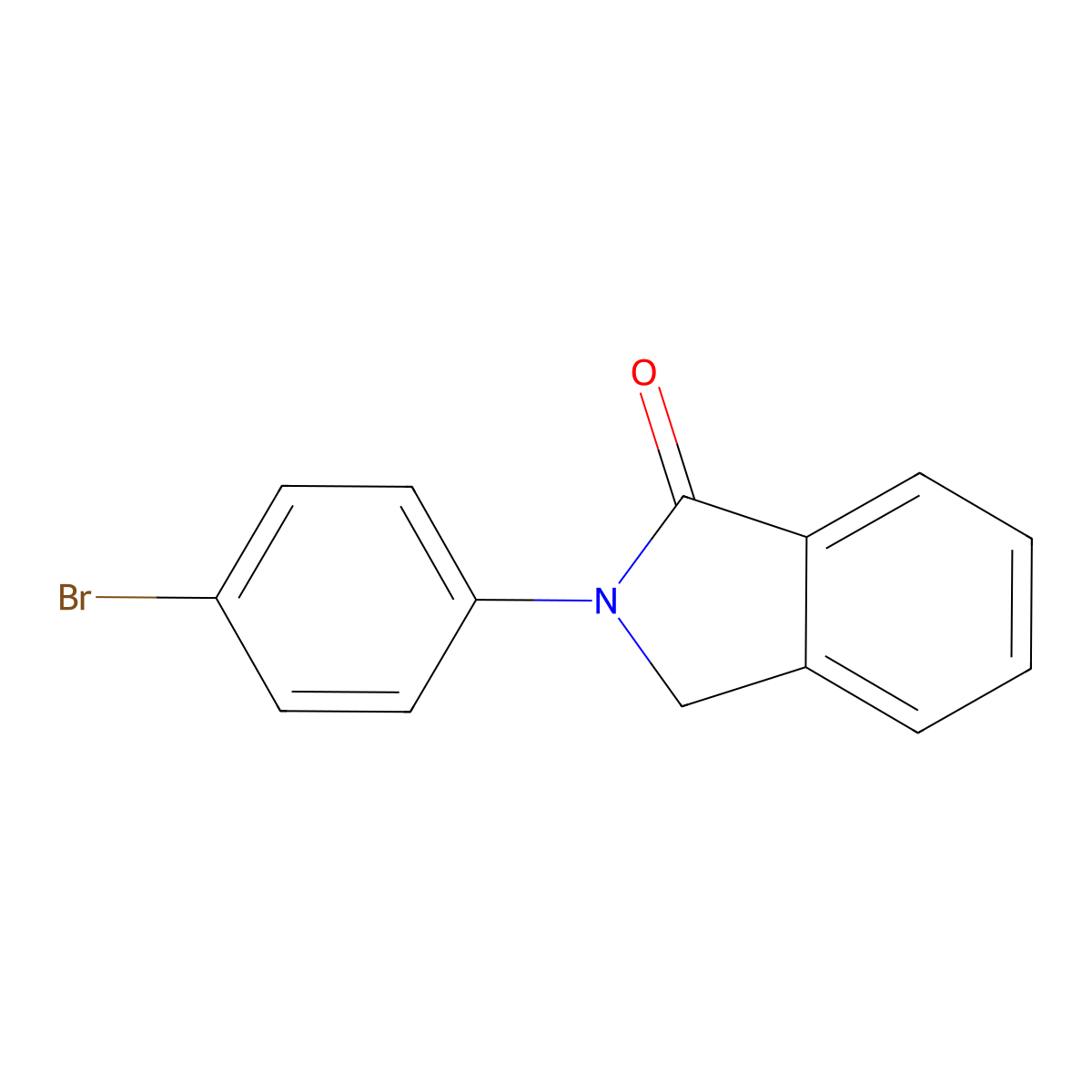 2-(4-Bromophenyl)isoindolin-1-one molecular structure, CAS 4778-87-4
