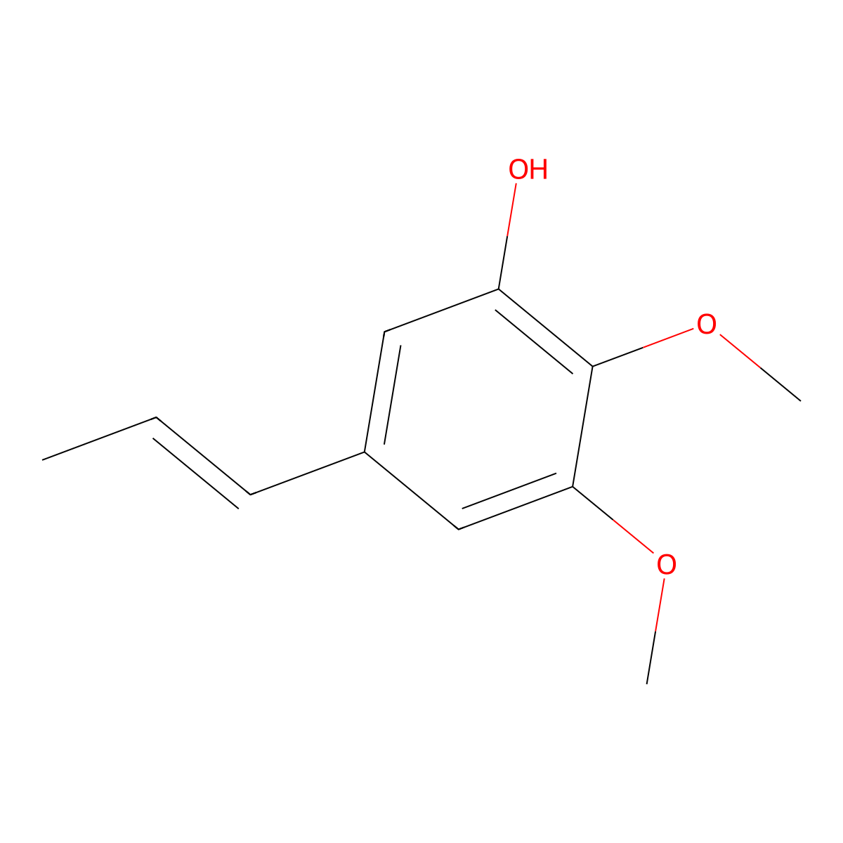 2,3-Dimethoxy-5-prop-1-enyl-phenol molecular structure, CAS 477800-92-3