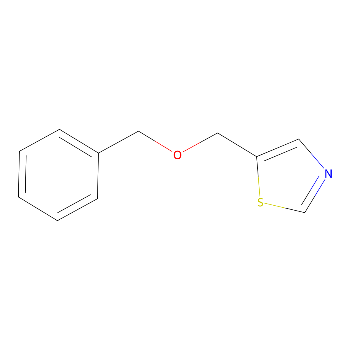 5-[(Benzyloxy)methyl]-1,3-thiazole molecular structure, CAS 477846-06-3