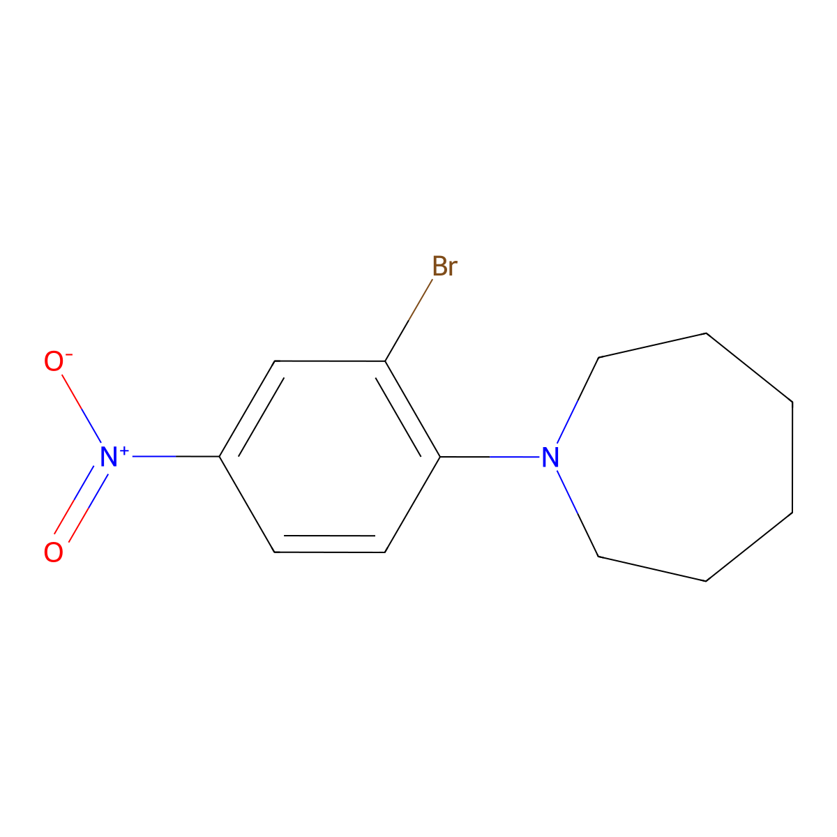 1-(2-Bromo-4-nitrophenyl)azepane molecular structure, CAS 477846-52-9