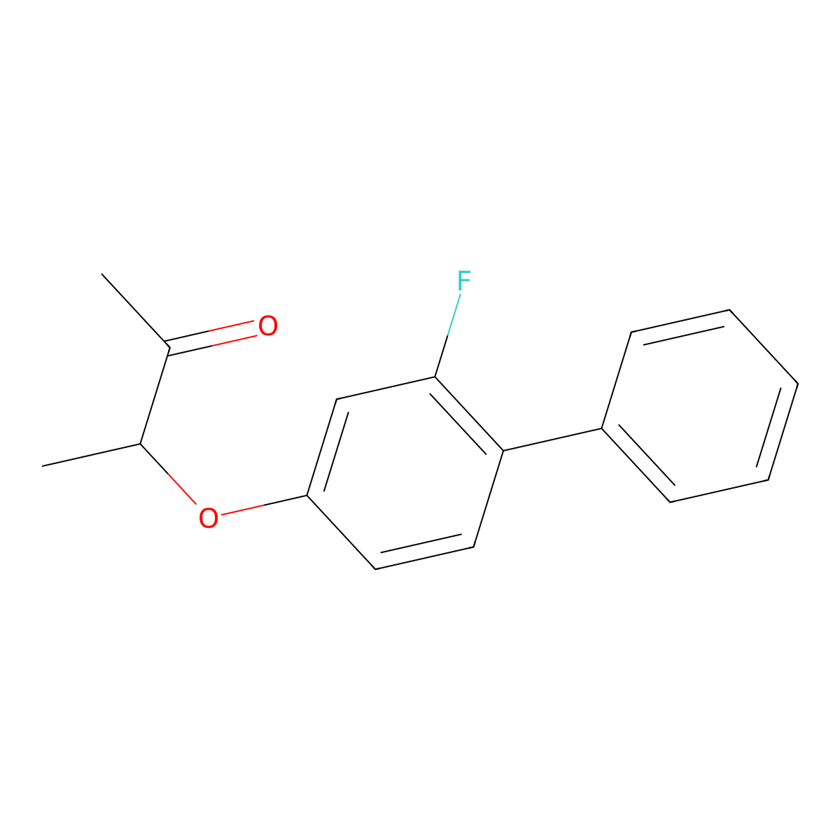 3-[(2-Fluoro[1,1'-biphenyl]-4-yl)oxy]-2-butanone molecular structure, CAS 477846-64-3