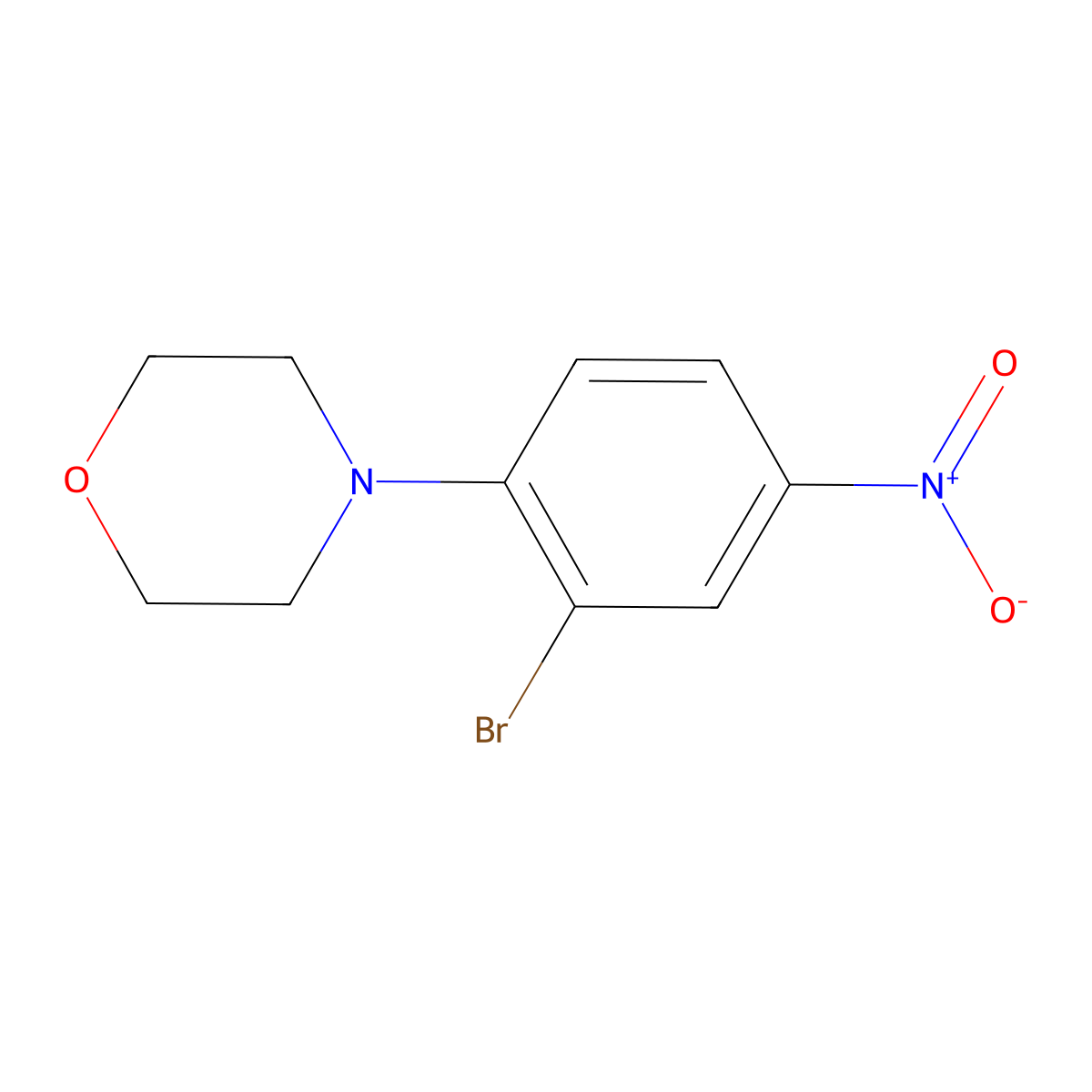 4-(2-Bromo-4-nitrophenyl)morpholine molecular structure, CAS 477846-96-1