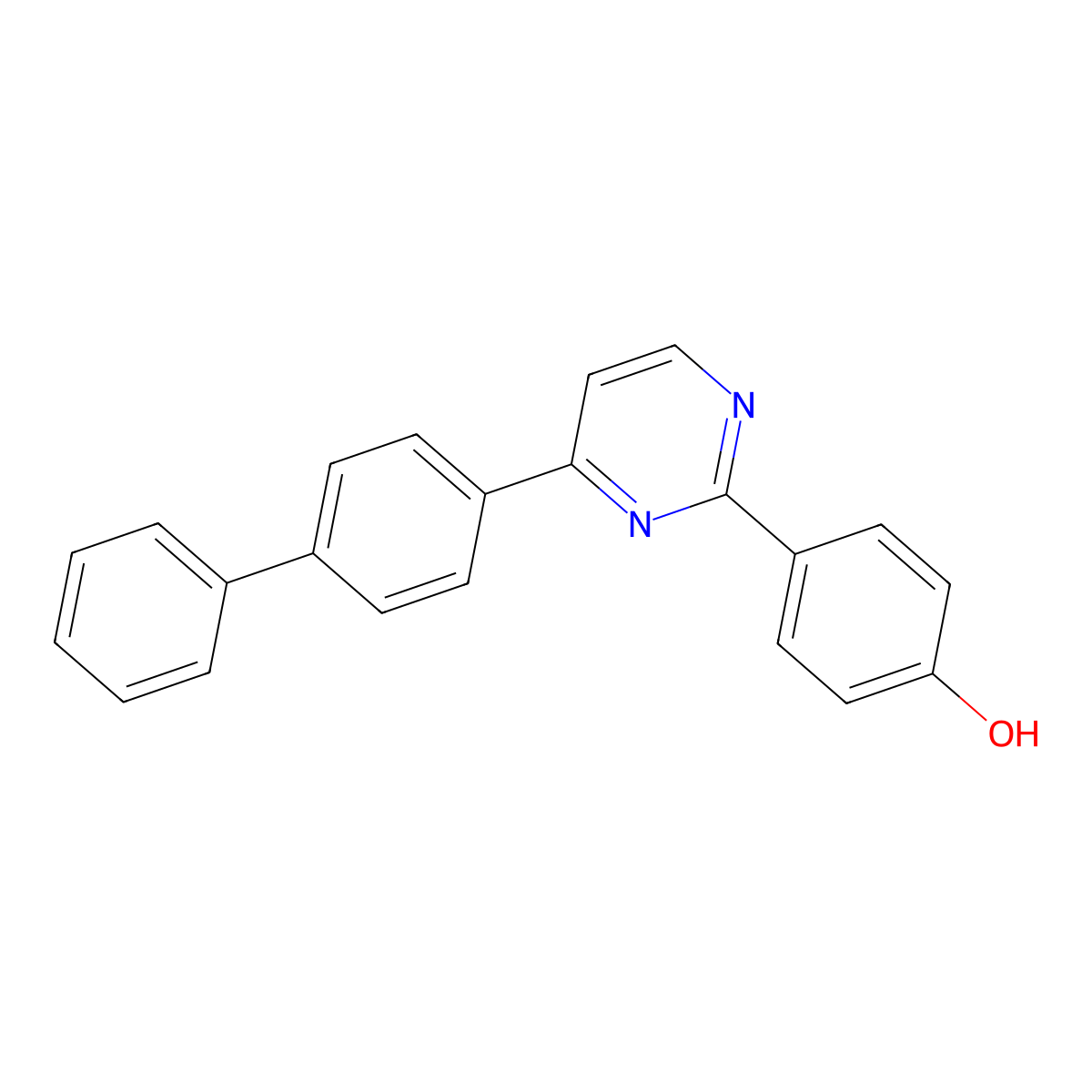 4-(4-[1,1'-Biphenyl]-4-yl-2-pyrimidinyl)benzenol molecular structure, CAS 477846-97-2
