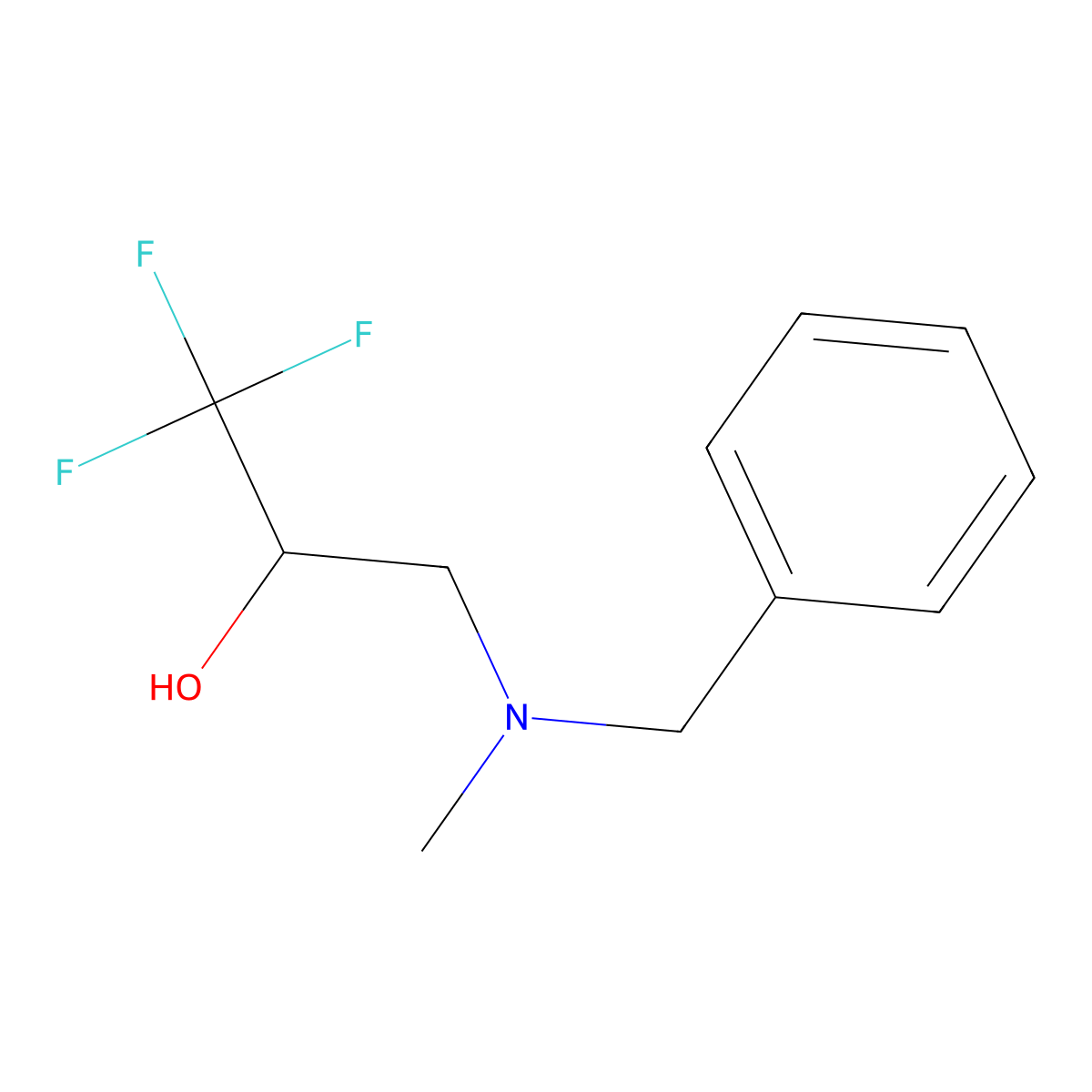 3-[Benzyl(methyl)amino]-1,1,1-trifluoropropan-2-ol molecular structure, CAS 477847-00-0