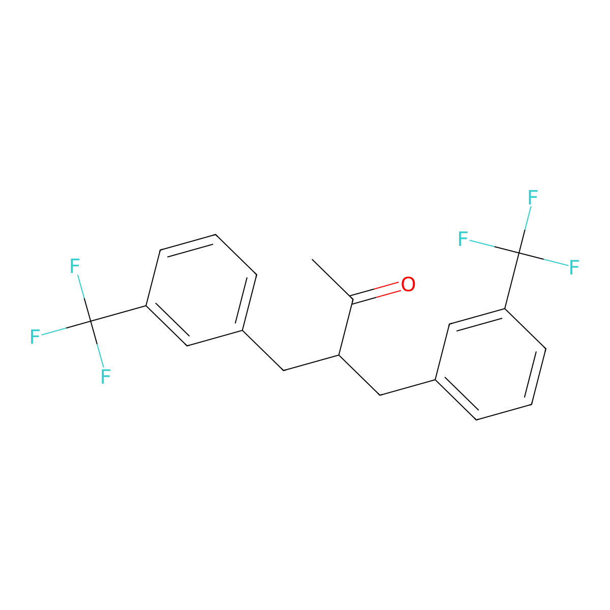 3-[3-(Trifluoromethyl)benzyl]-4-[3-(trifluoromethyl)phenyl]-2-butanone molecular structure, CAS 477847-83-9