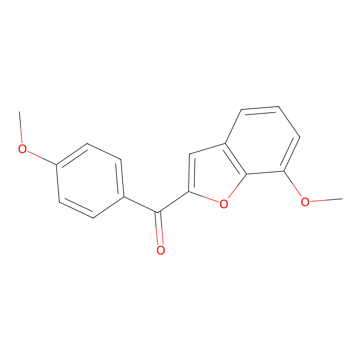 (7-Methoxy-1-benzofuran-2-yl)(4-methoxyphenyl)methanone molecular structure, CAS 477848-12-7