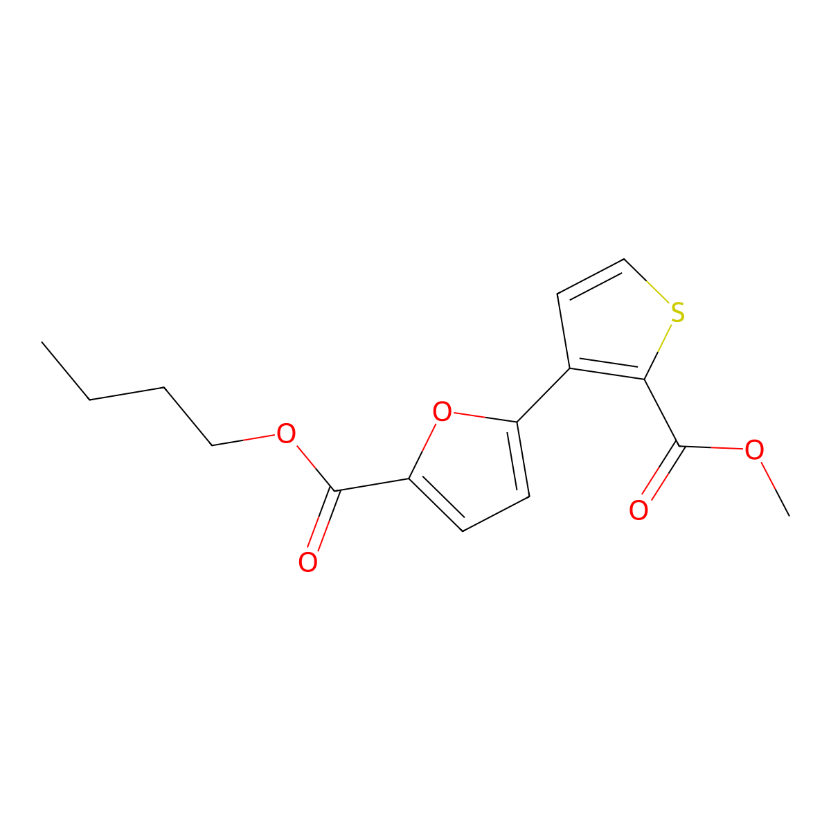 Butyl5-(2-(methoxycarbonyl)-3-thienyl)-2-furoate molecular structure, CAS 477851-83-5