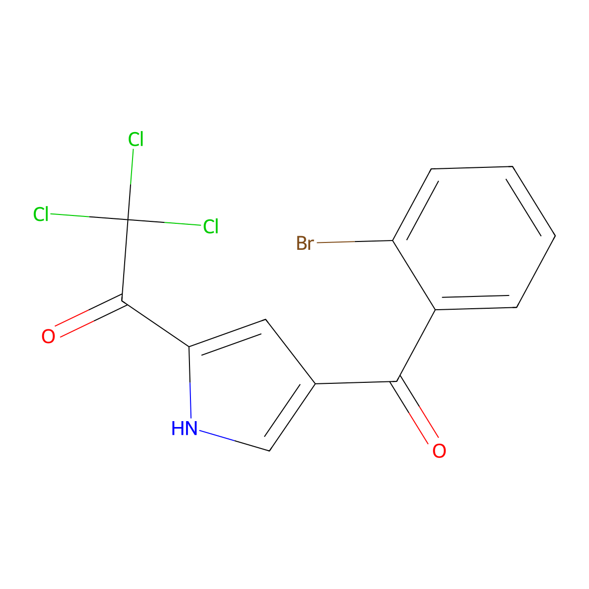 1-[4-(2-bromobenzoyl)-1H-pyrrol-2-yl]-2,2,2-trichloro-1-ethanone molecular structure, CAS 477852-47-4