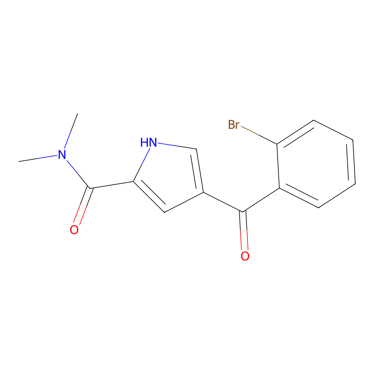 4-(2-bromobenzoyl)-N,N-dimethyl-1H-pyrrole-2-carboxamide molecular structure, CAS 477852-53-2